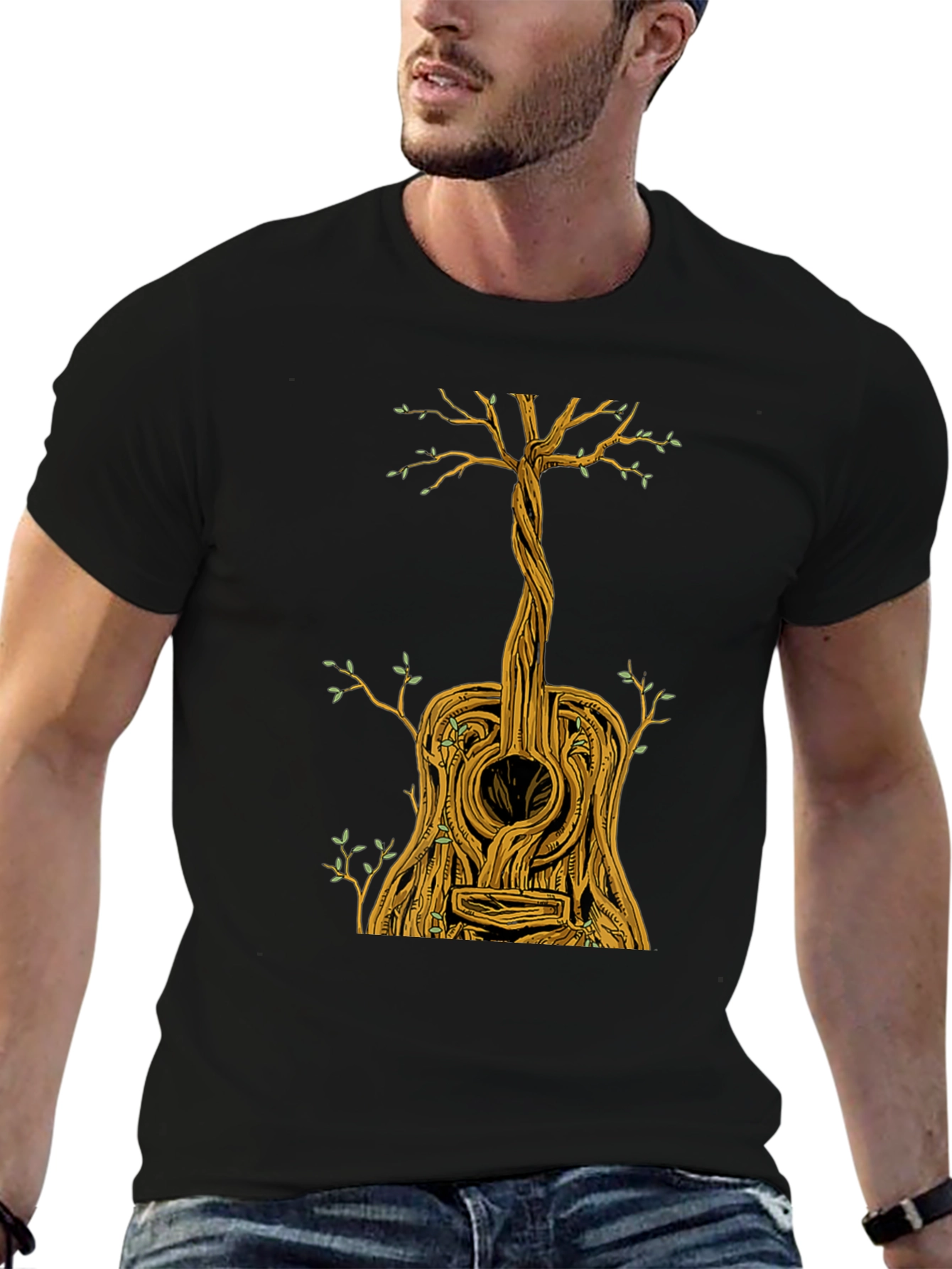 Guitar Tree Graphic Tee - Music Lovers T-Shirt