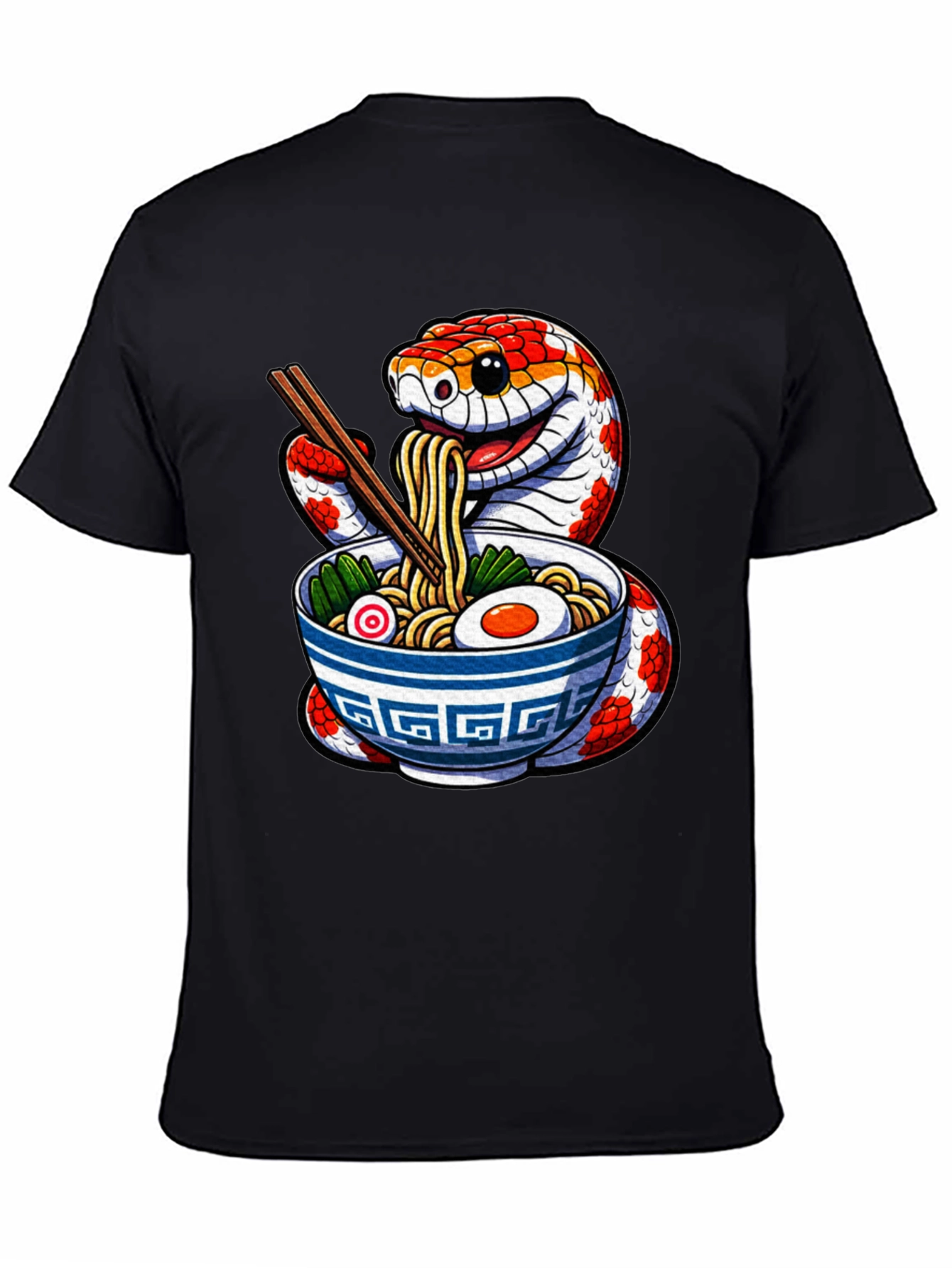 Snake Ramen T-Shirt - Unique Graphic Tee