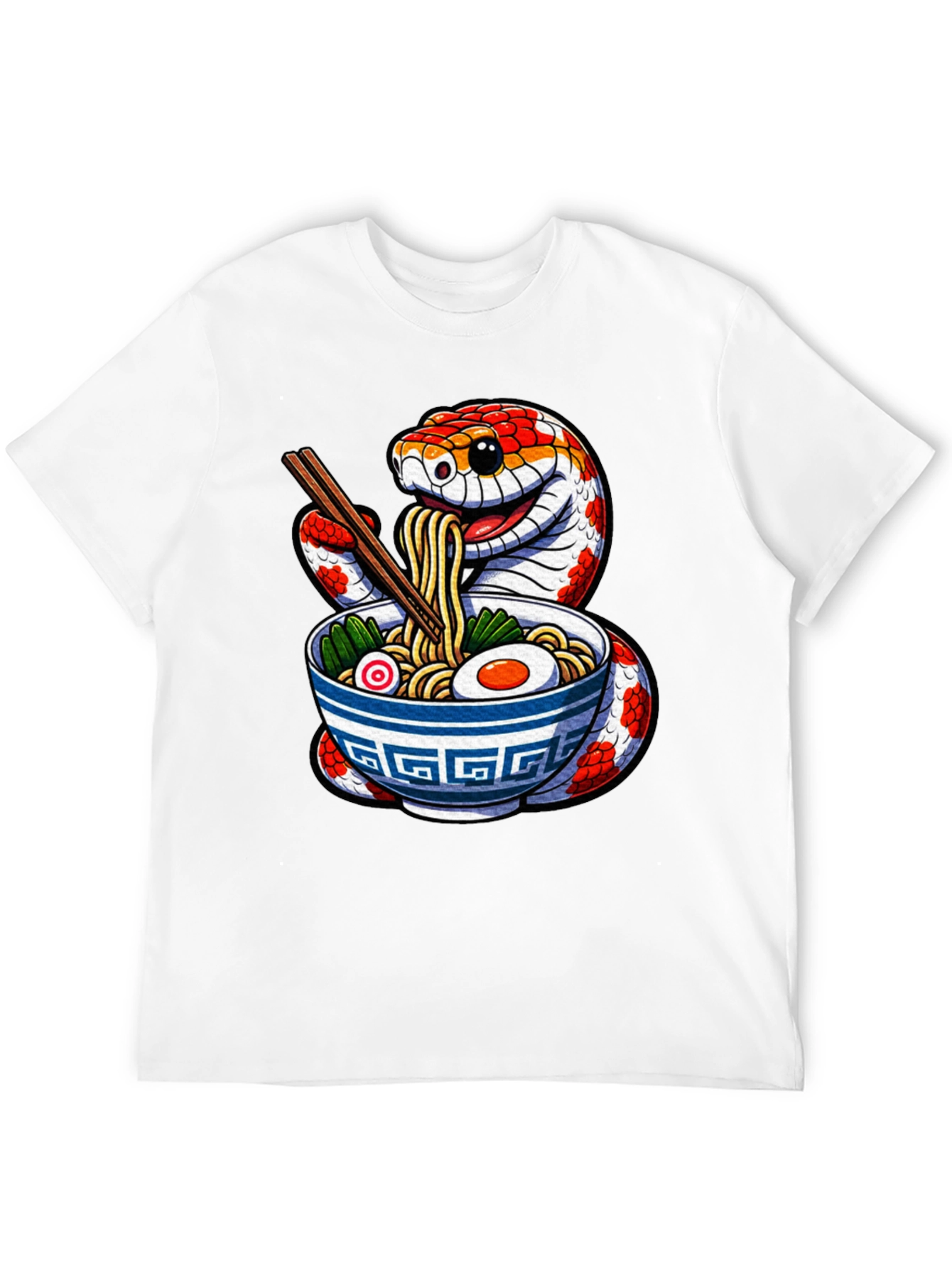 Snake Ramen T-Shirt - Unique Graphic Tee