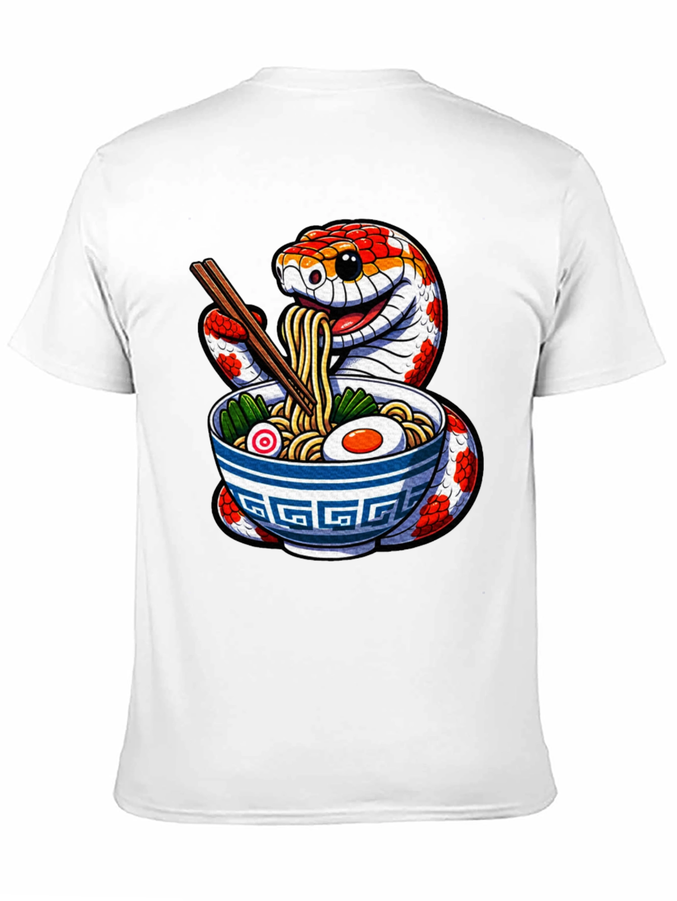 Snake Ramen T-Shirt - Unique Graphic Tee