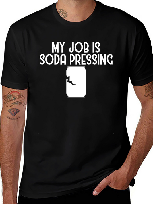 Soda Pressing Job Graphic T-Shirt