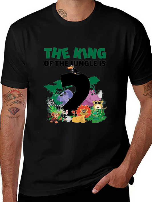 Jungle King Birthday T-Shirt - Second Birthday