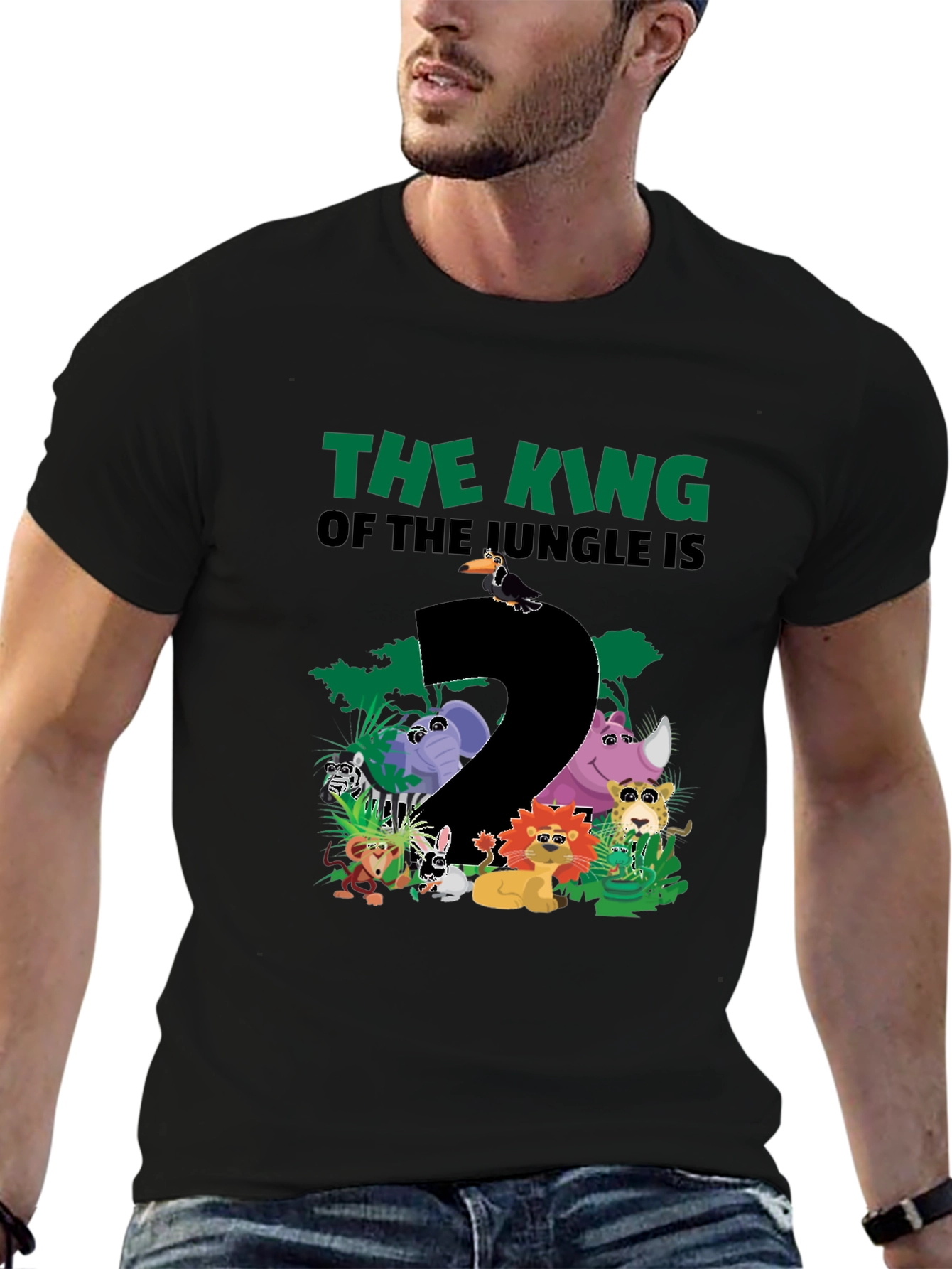 Jungle King Birthday T-Shirt - Second Birthday