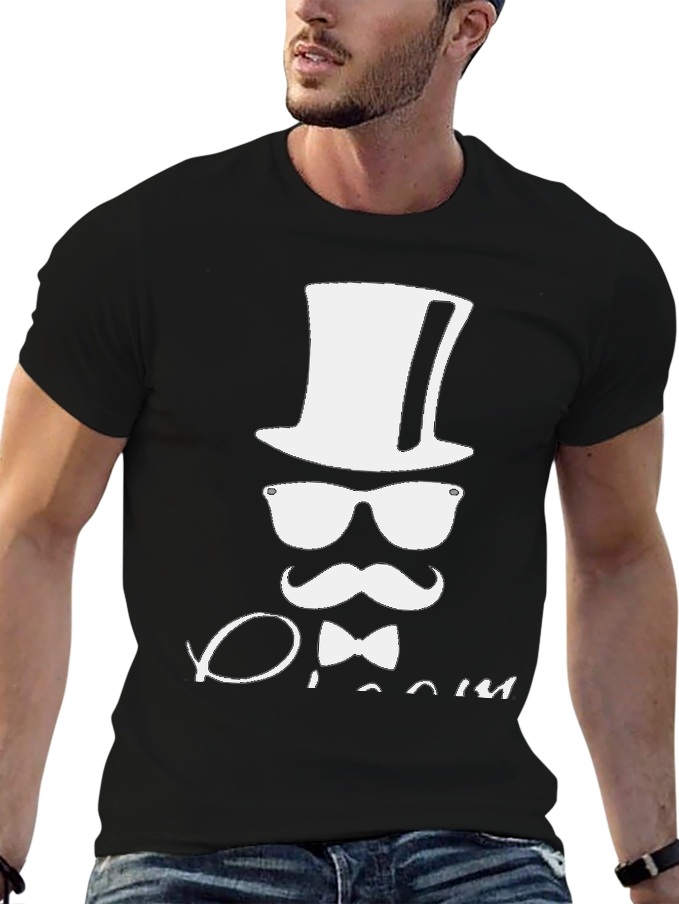 Groom Design Black T-Shirt