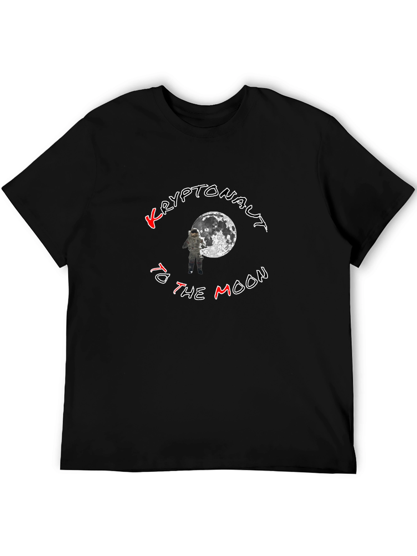 Kryptonaut to the Moon Black T-Shirt