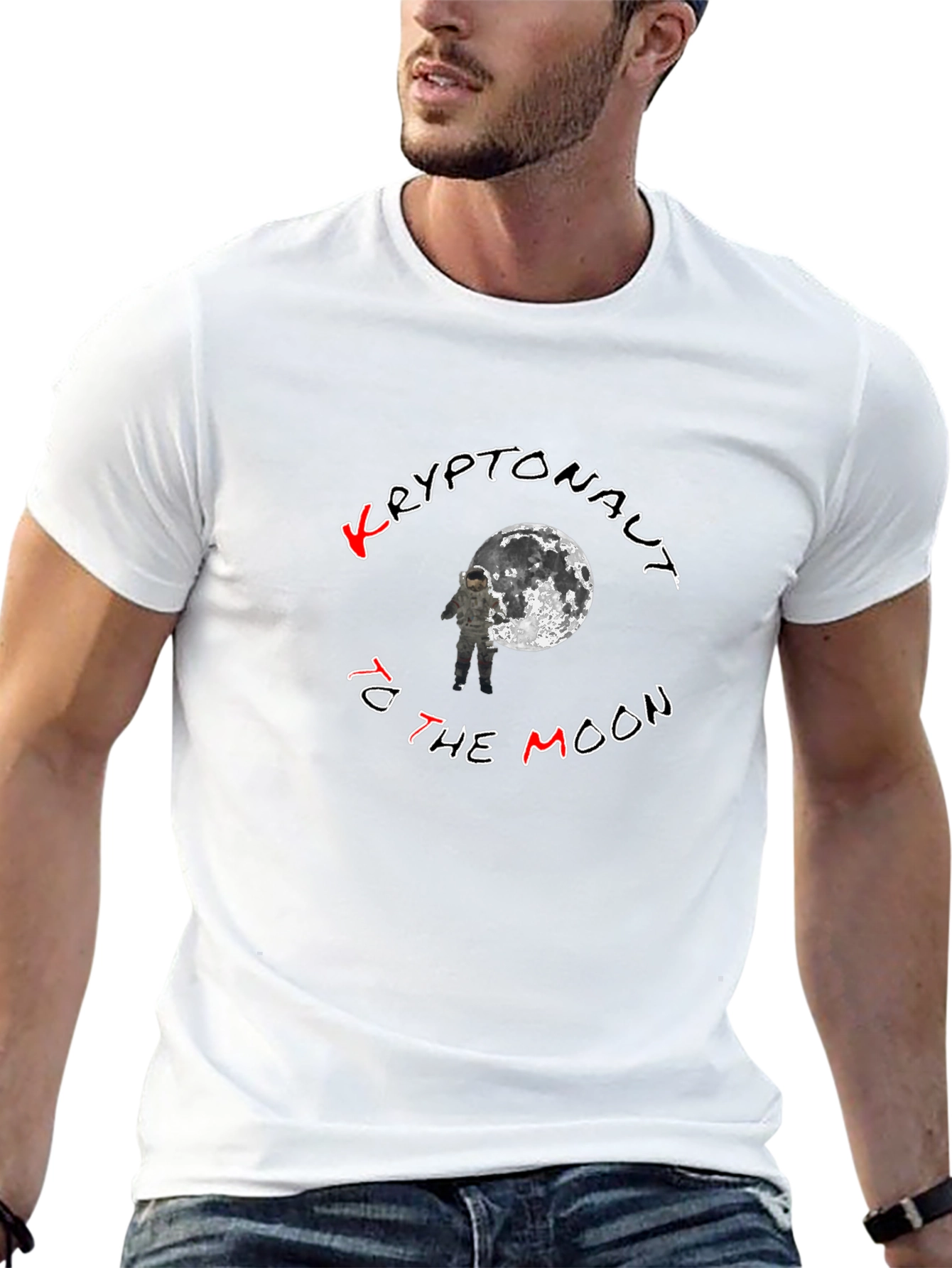 Kryptonaut to the Moon Black T-Shirt