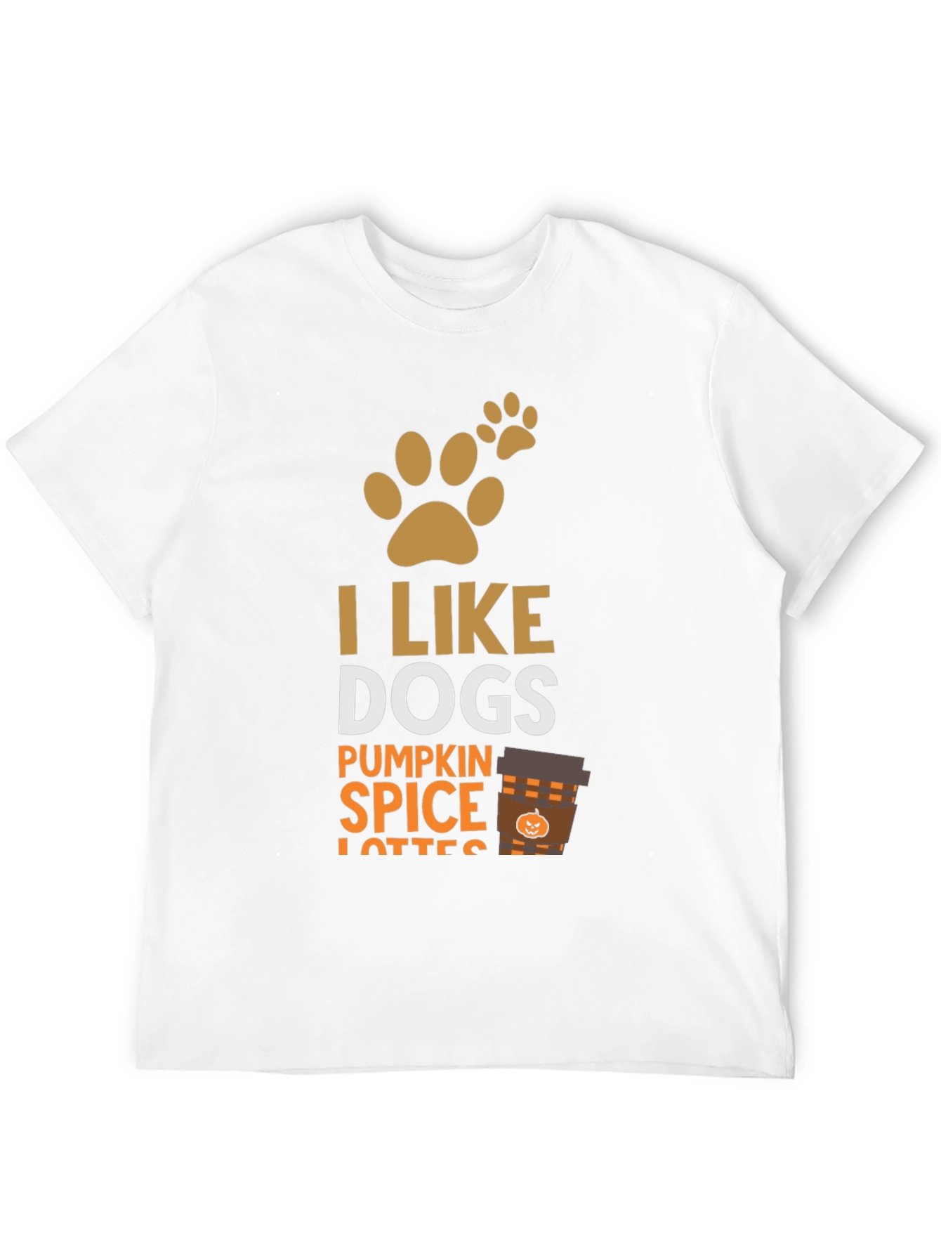 I Like Dogs & Pumpkin Spice Lattes Graphic T-Shirt