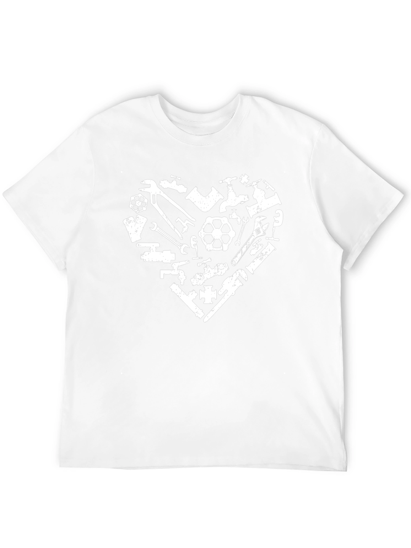 Plumbing Heart Graphic T-Shirt - Black Cotton Tee