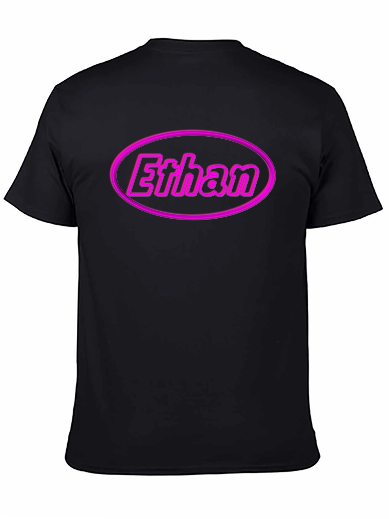 Ethan Custom Name Black T-Shirt