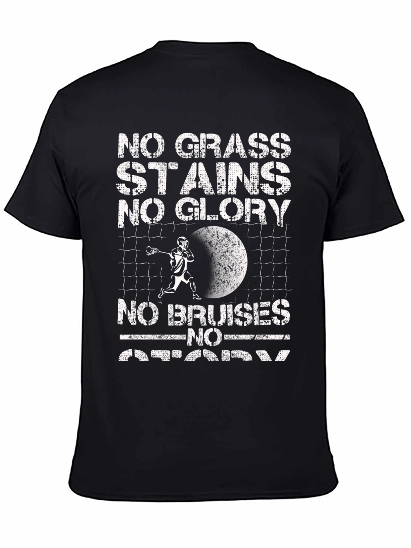 Lacrosse Graphic Tee: No Grass Stains No Glory