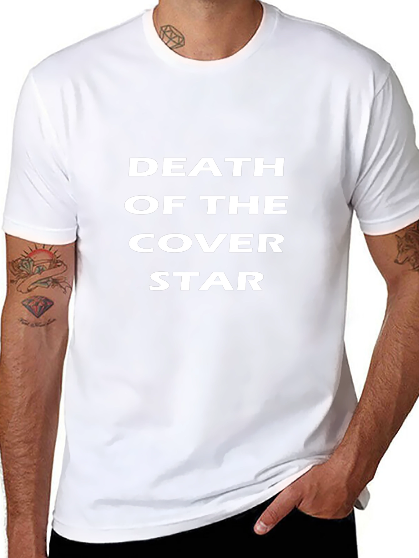 Death of the Cover Star Black Graphic T-Shirt