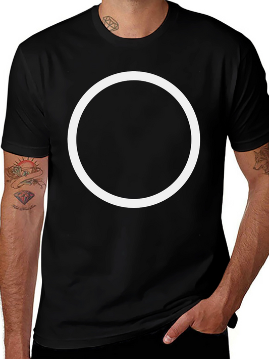 Minimalist Circle Graphic T-Shirt - Casual Style