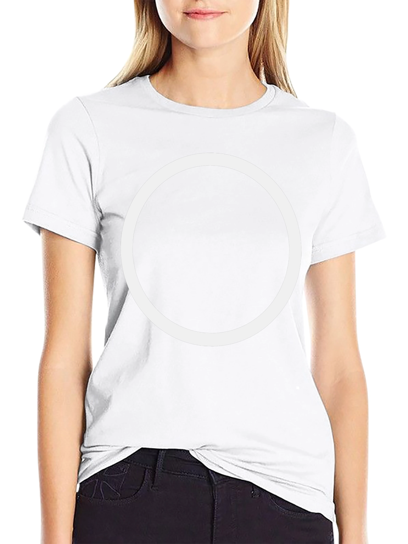 Minimalist Circle Graphic T-Shirt - Casual Style