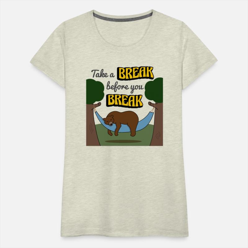 Illustration bear in hammock
