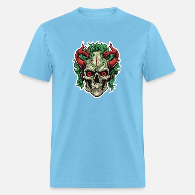 Infernal Emerald: Red-Horned Skull