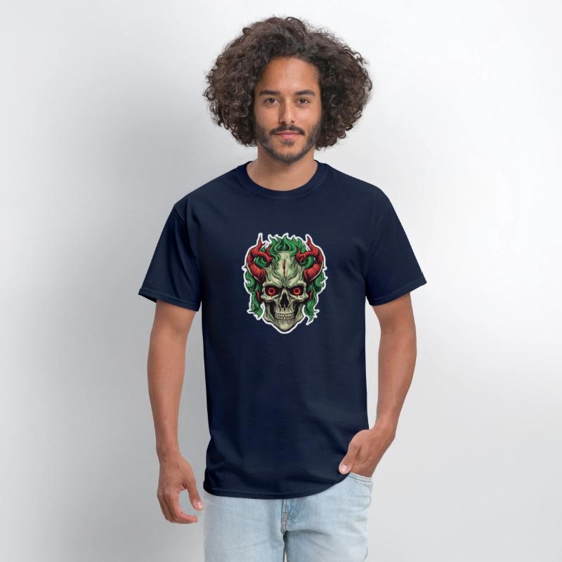 Infernal Emerald: Red-Horned Skull