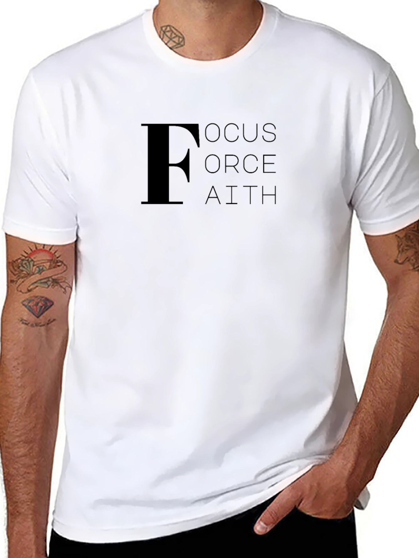 Focus Force Faith Graphic Tee - Black
