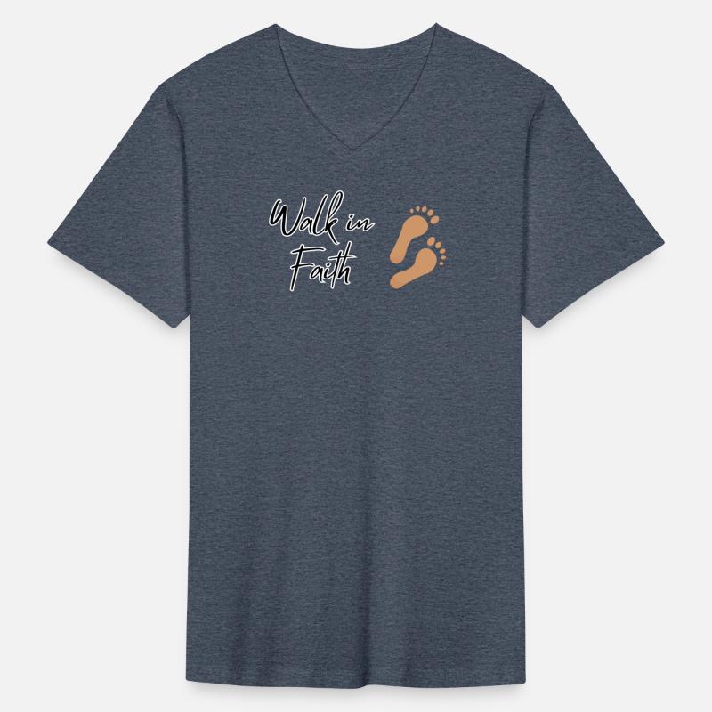 Inspirational Faith Walking Footprints Design