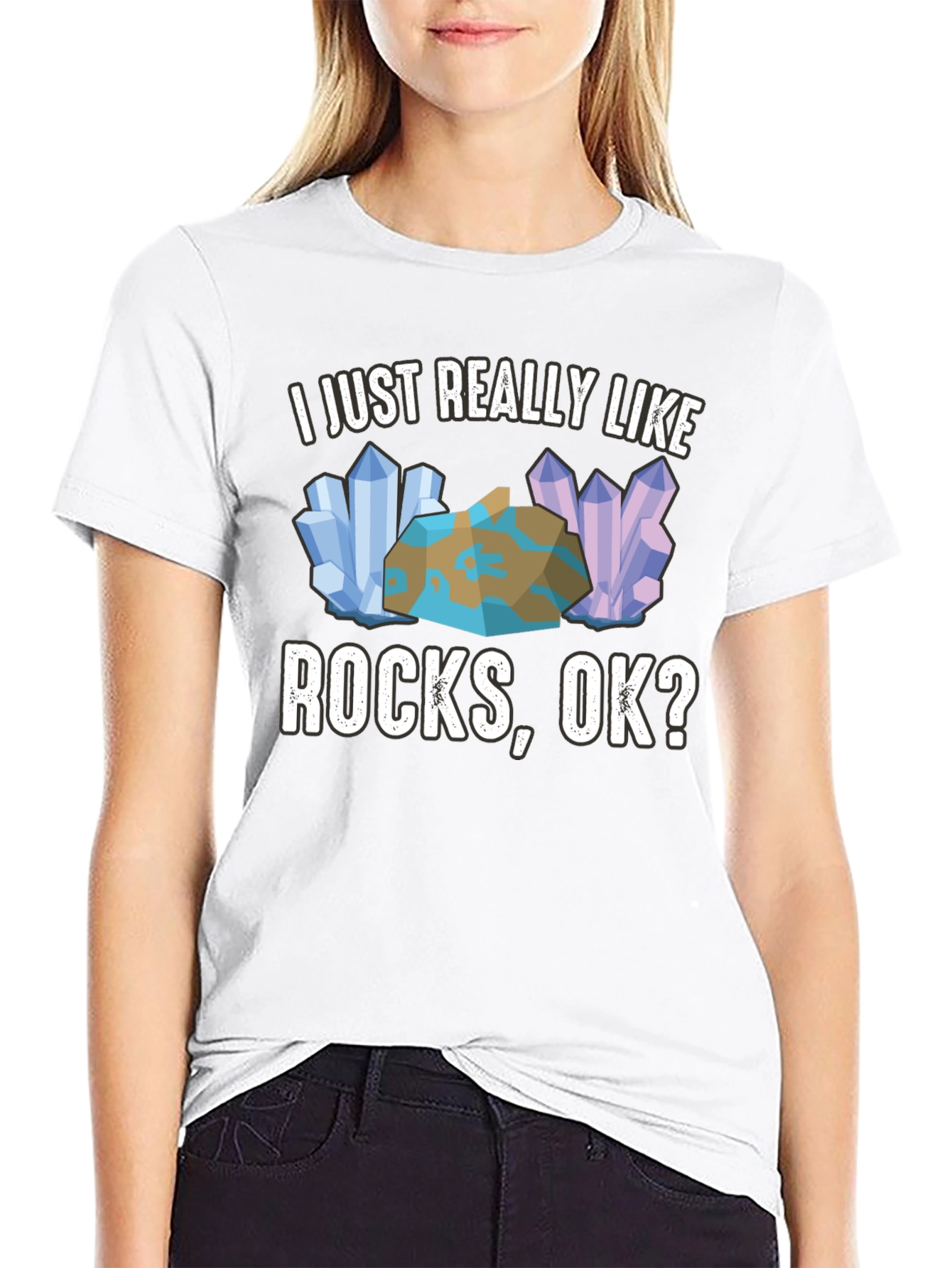 I Just Really Like Rocks OK? Mens Graphic Tee