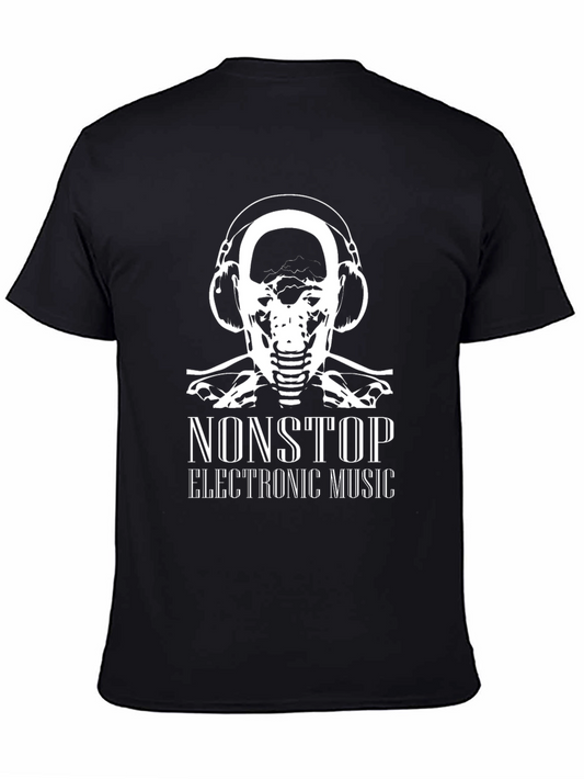 Nonstop Electronic Music Black Graphic Tee
