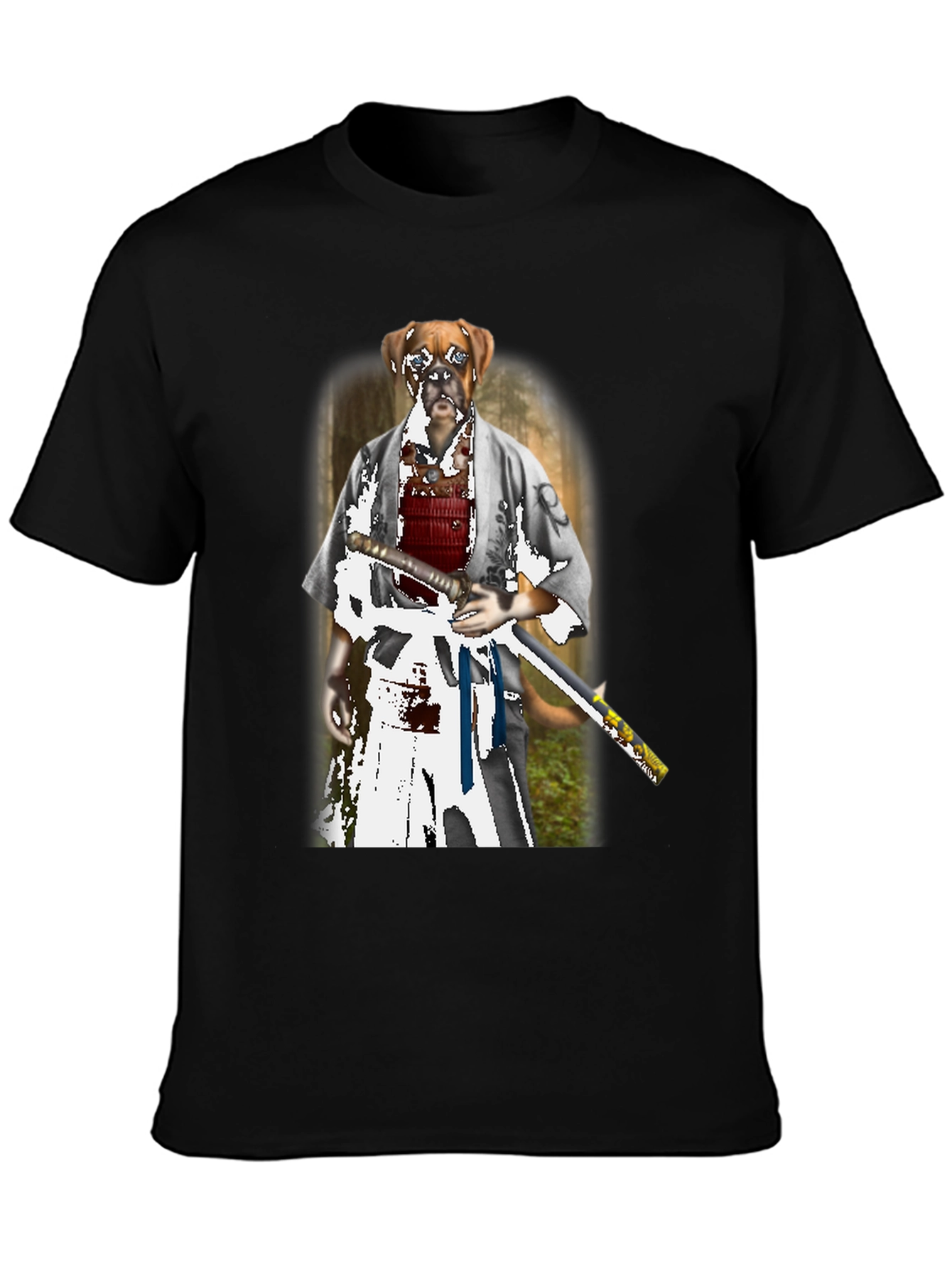 Dog Samurai T-Shirt - Unique Graphic Tee