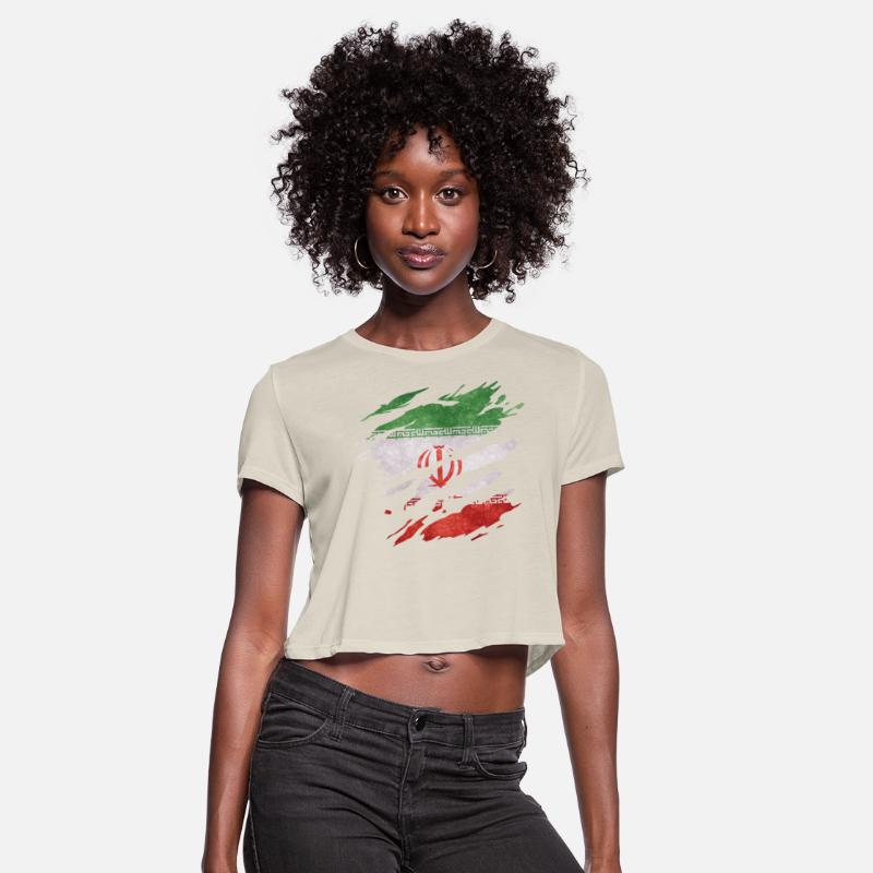 Iran - national flag, scratches, cracks