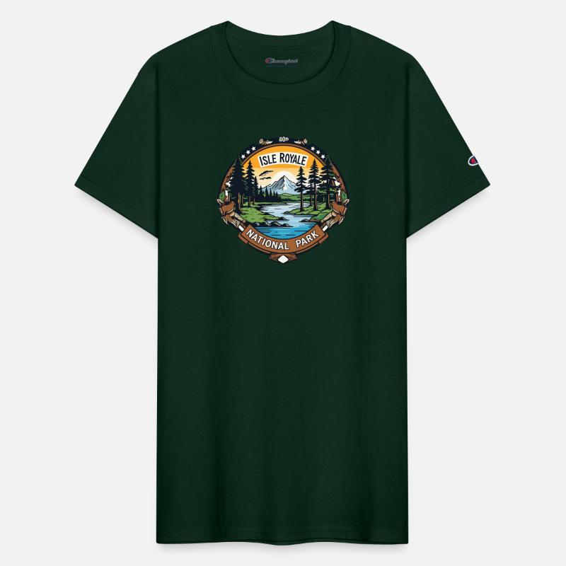 Isle Royale National Park Michigan USA Logo