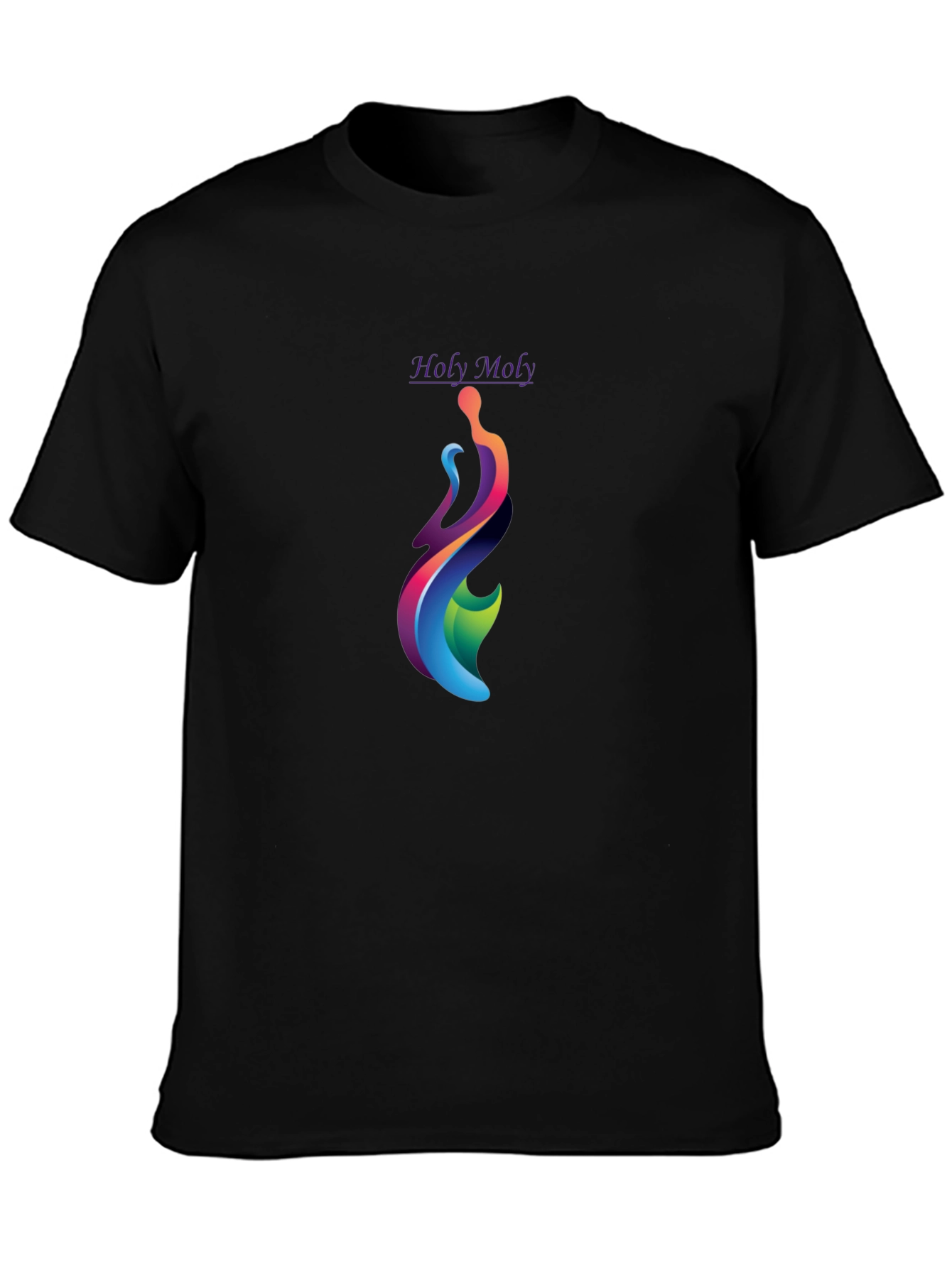 Holy Moly Graphic T-Shirt - Modern Artistic Design