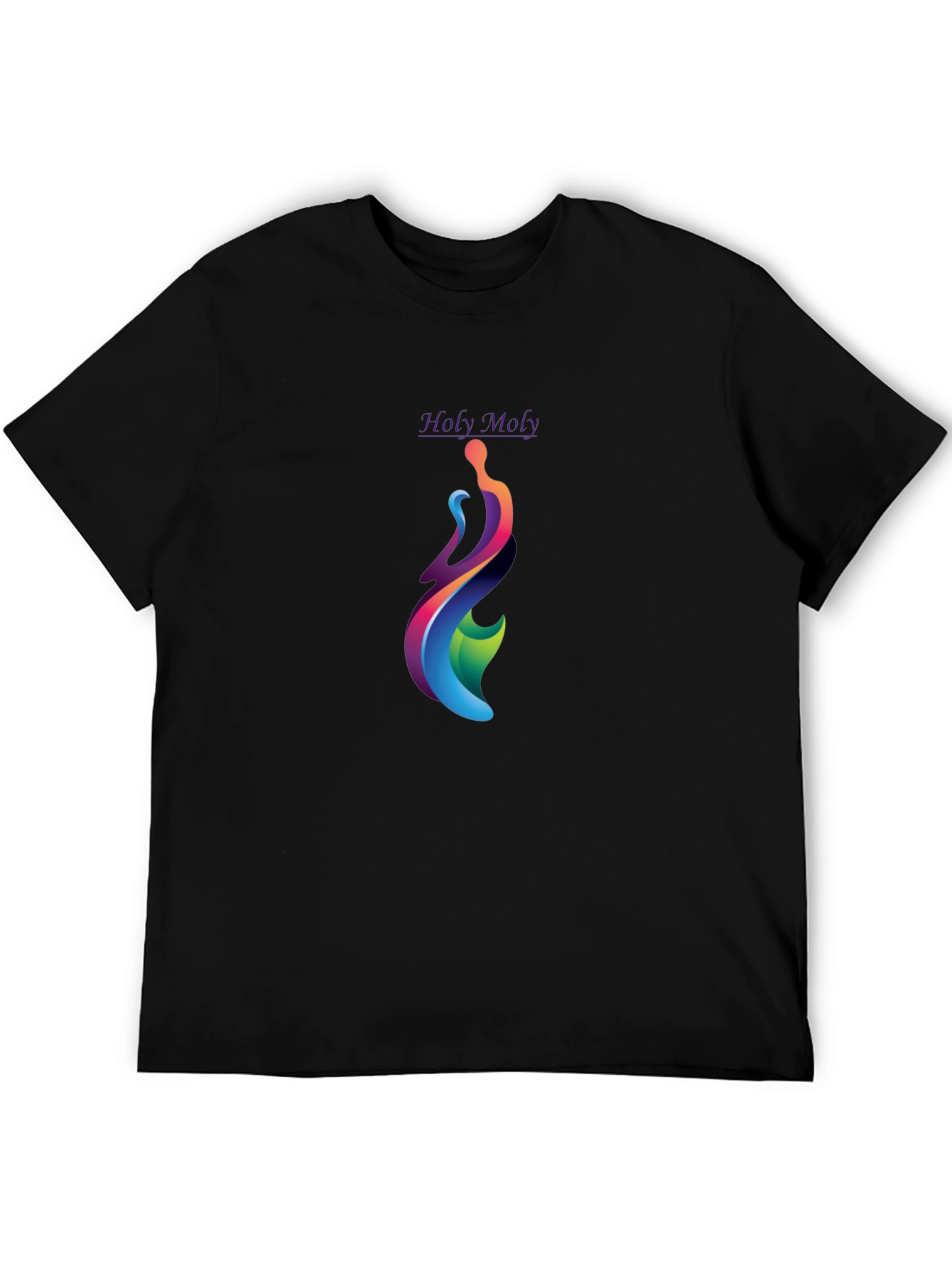 Holy Moly Graphic T-Shirt - Modern Artistic Design