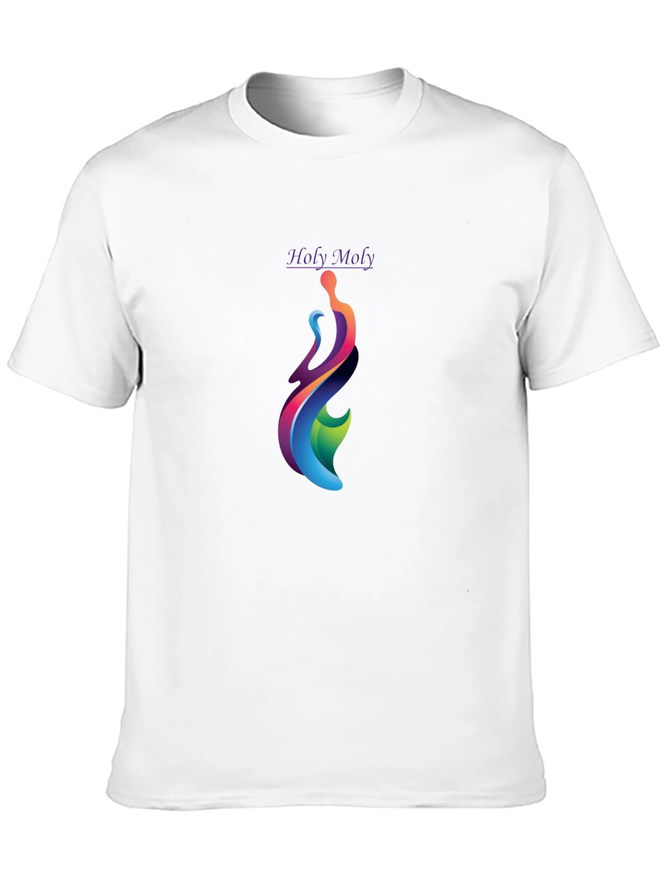 Holy Moly Graphic T-Shirt - Modern Artistic Design