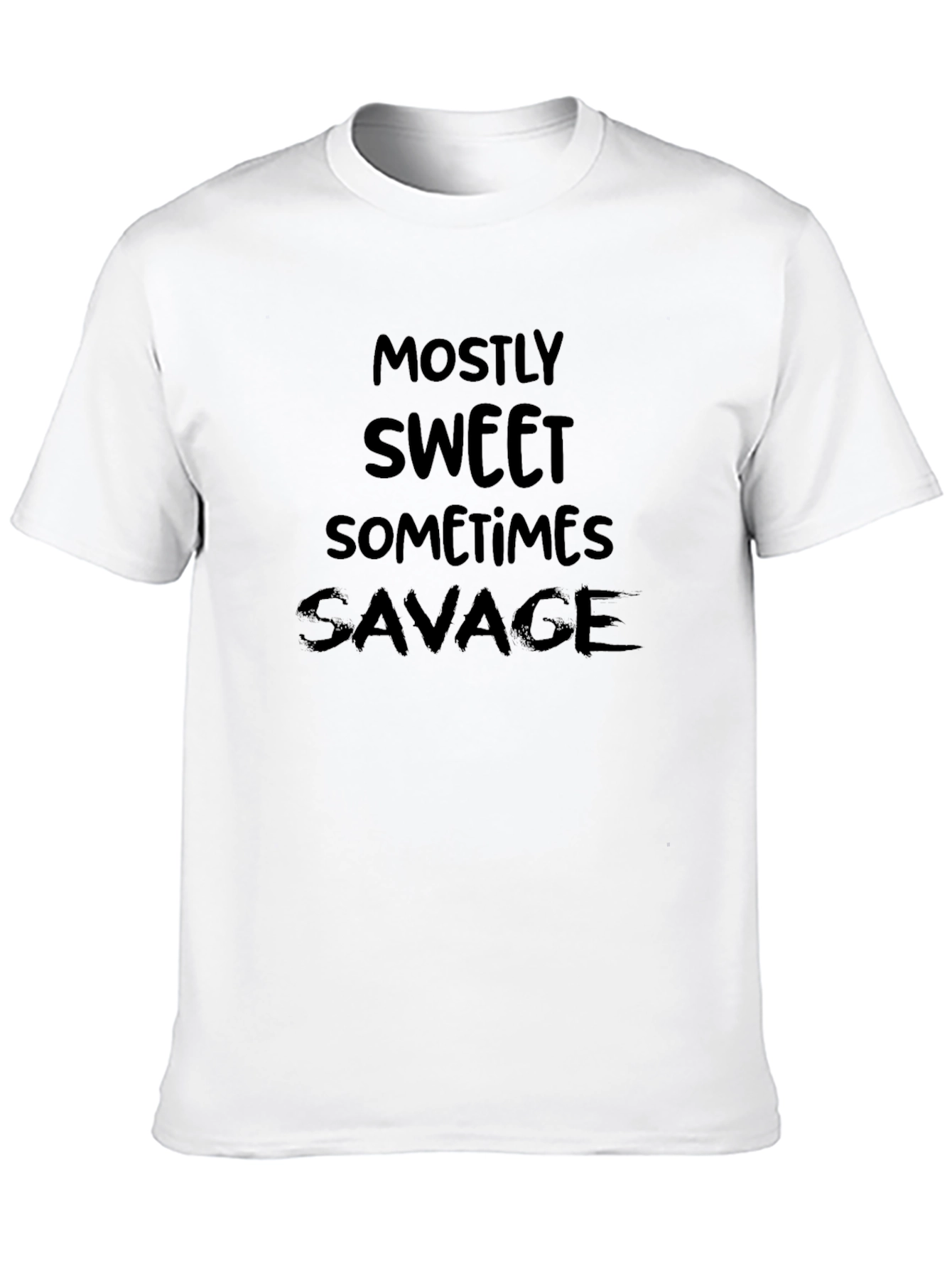 Mostly Sweet Sometimes Savage Black T-Shirt