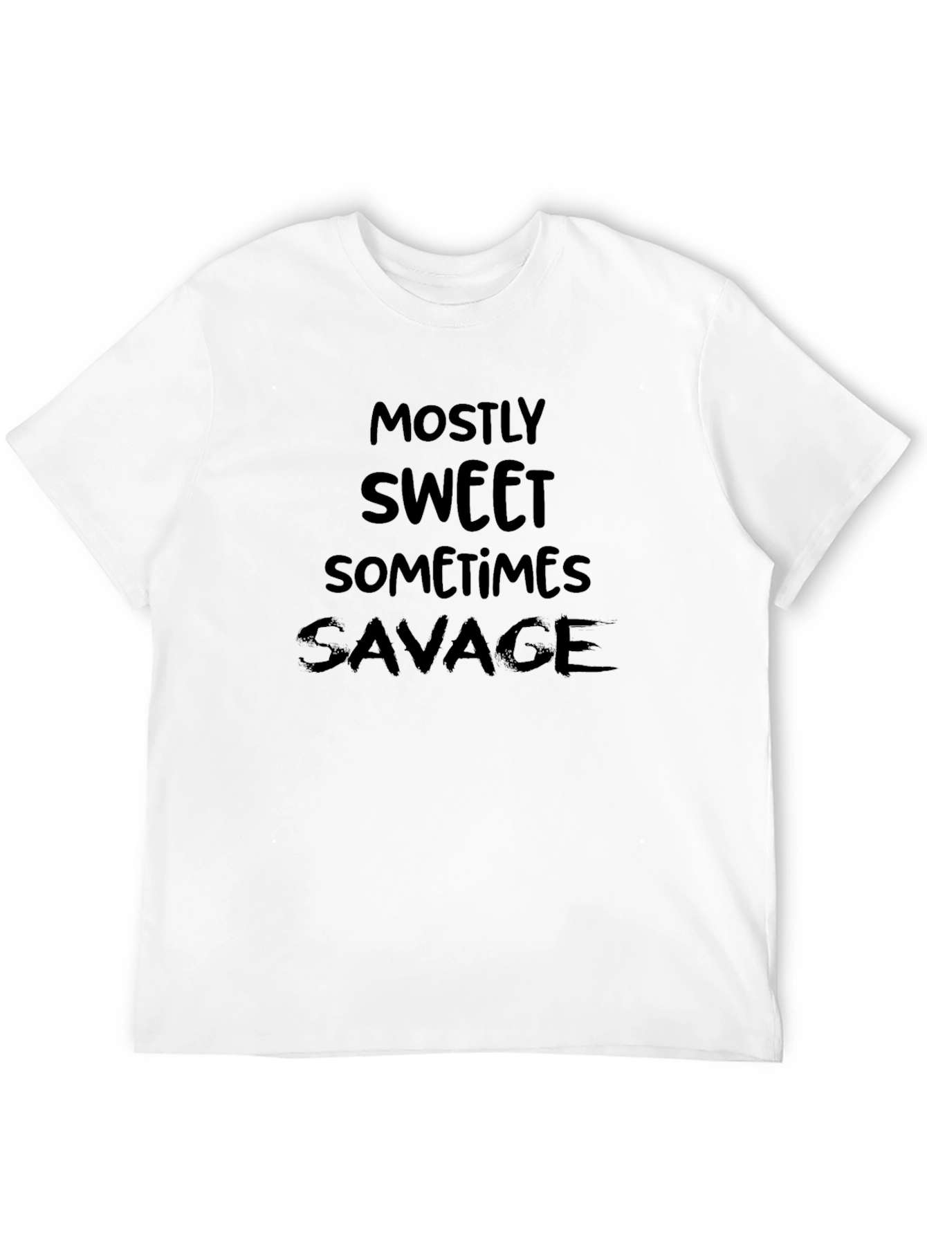 Mostly Sweet Sometimes Savage Black T-Shirt