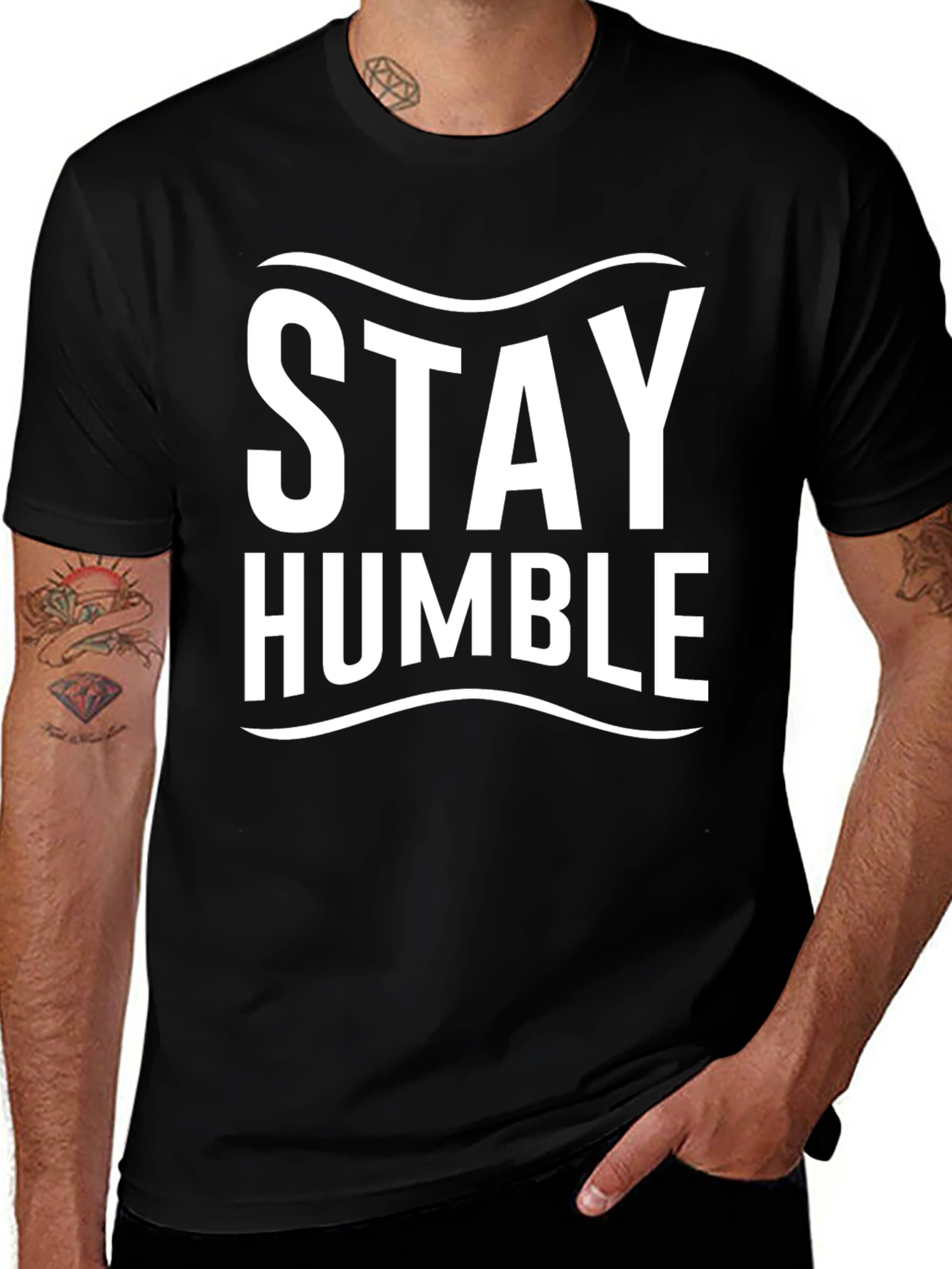 Stay Humble Graphic T-Shirt - Short Sleeve