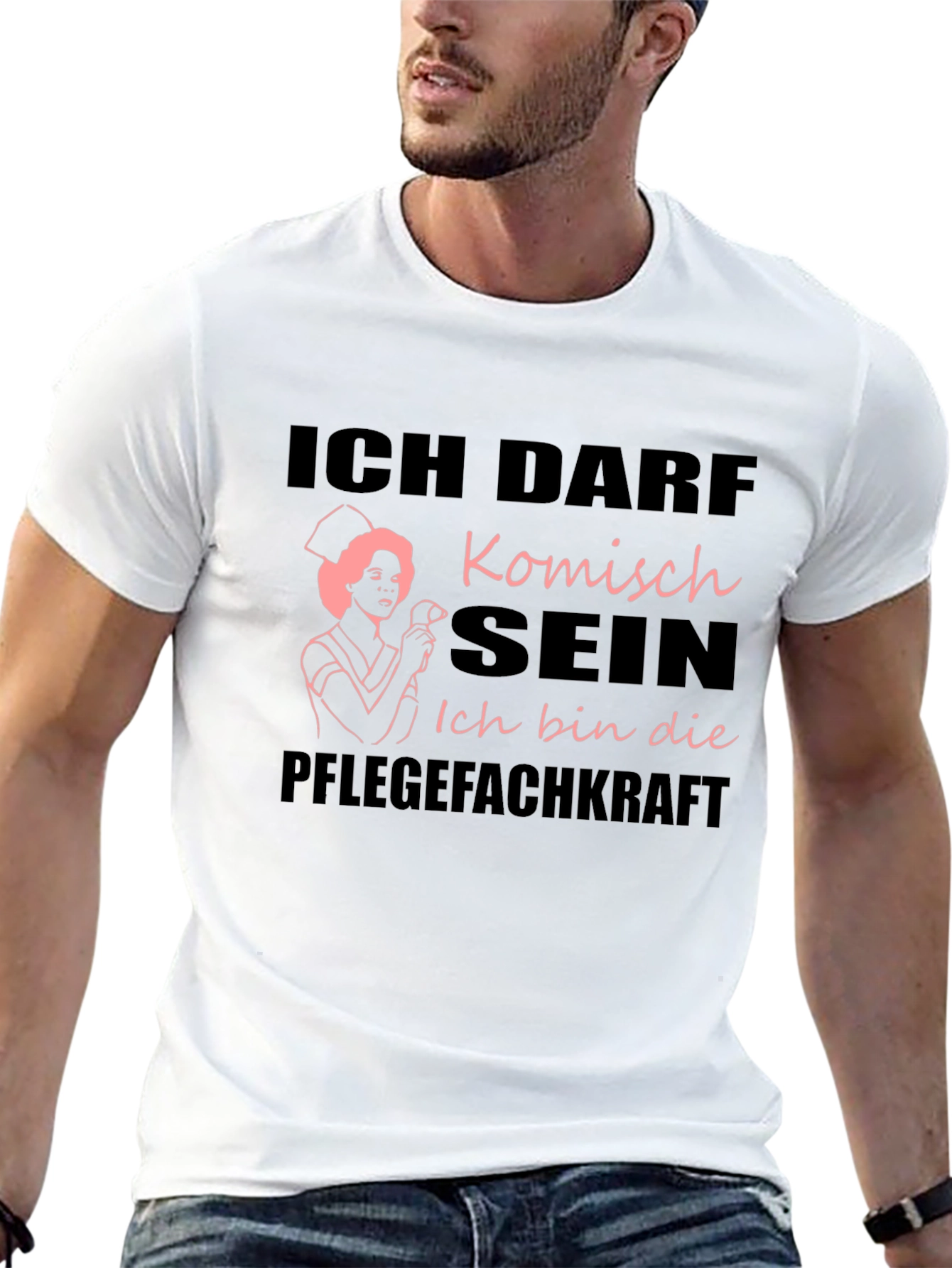 Funny Nurse T-Shirt - Ich Darf Komisch Sein