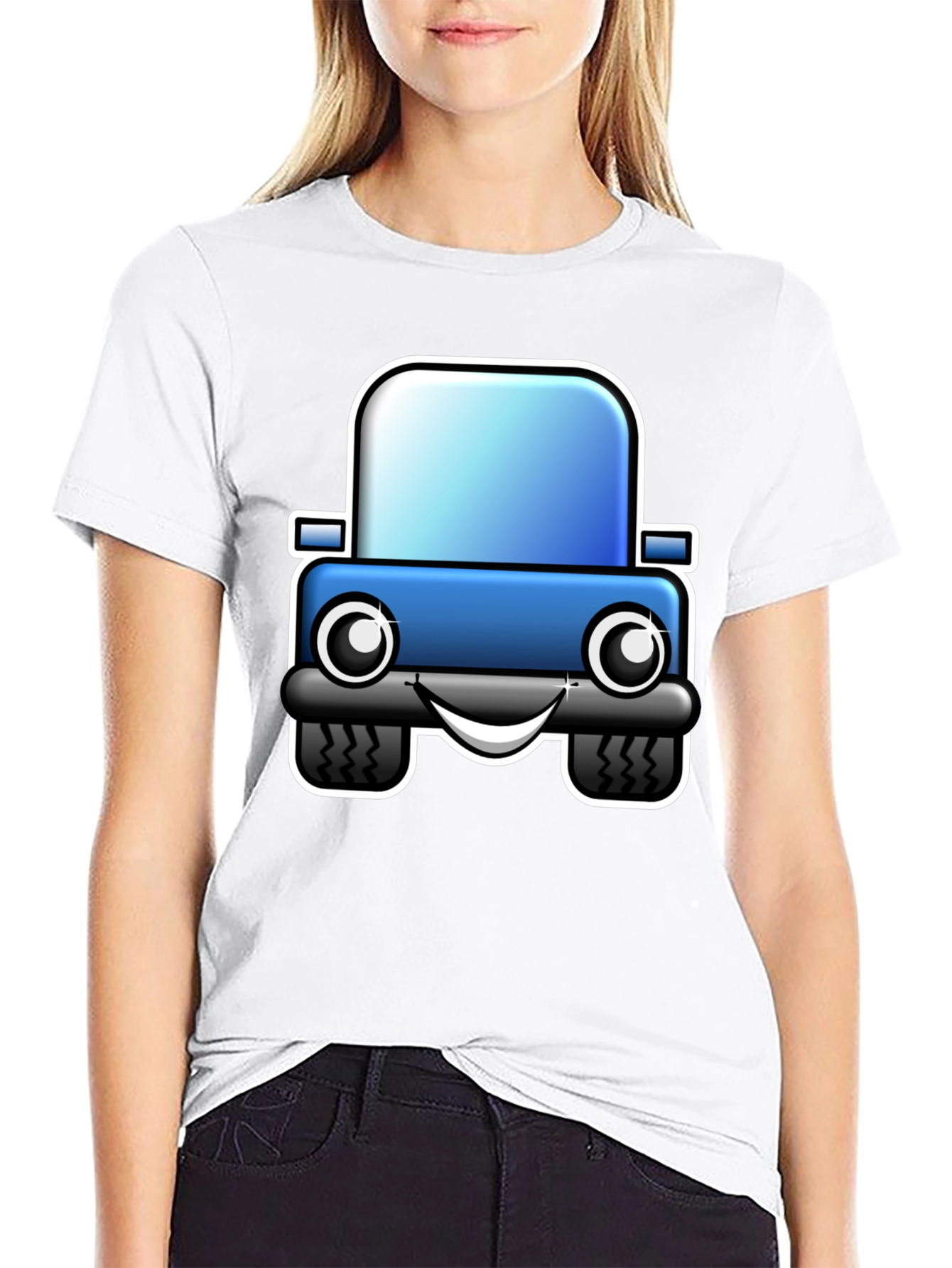 Cartoon Car T-Shirt - Fun Graphic Tee