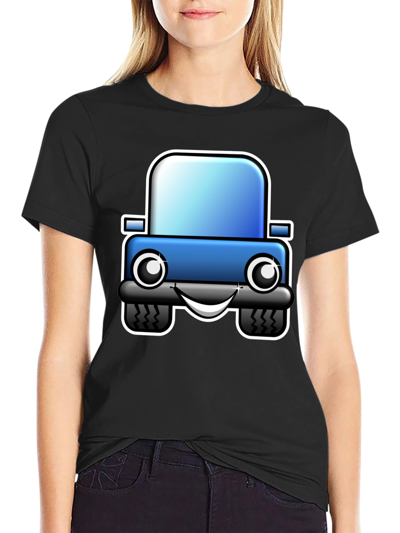 Cartoon Car T-Shirt - Fun Graphic Tee
