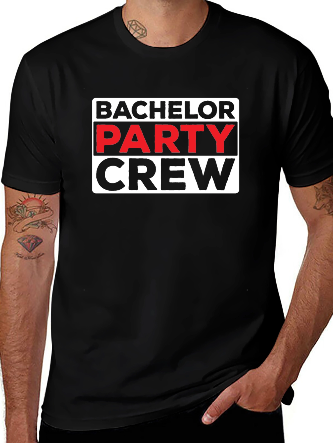 Bachelor Party Crew Graphic T-Shirt