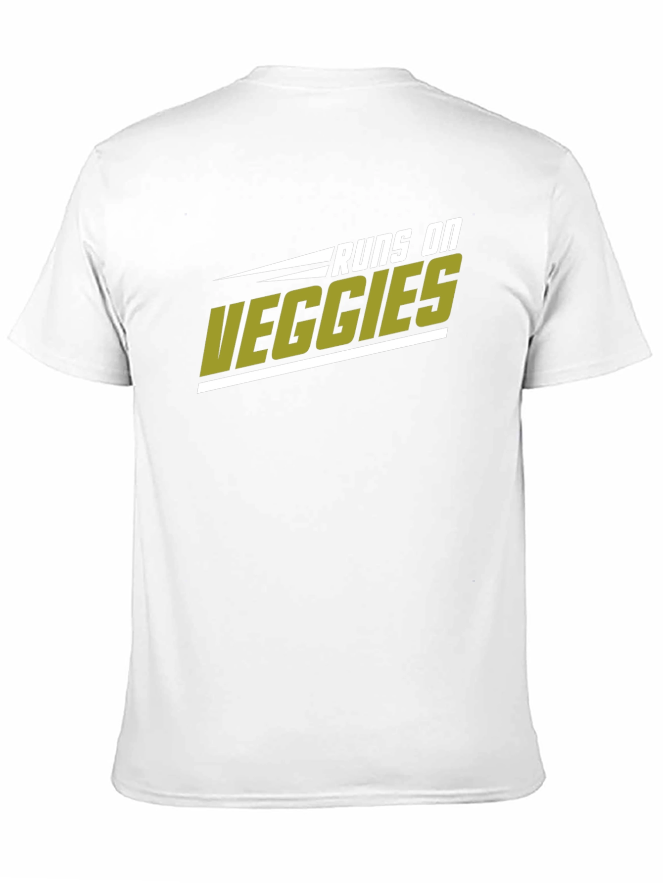 Runs on Veggies Graphic T-Shirt - Black