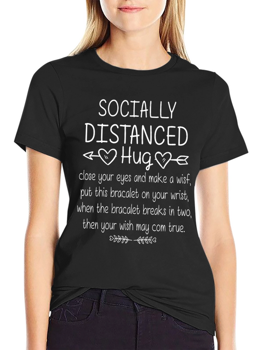 Socially Distanced Hug Graphic T-Shirt