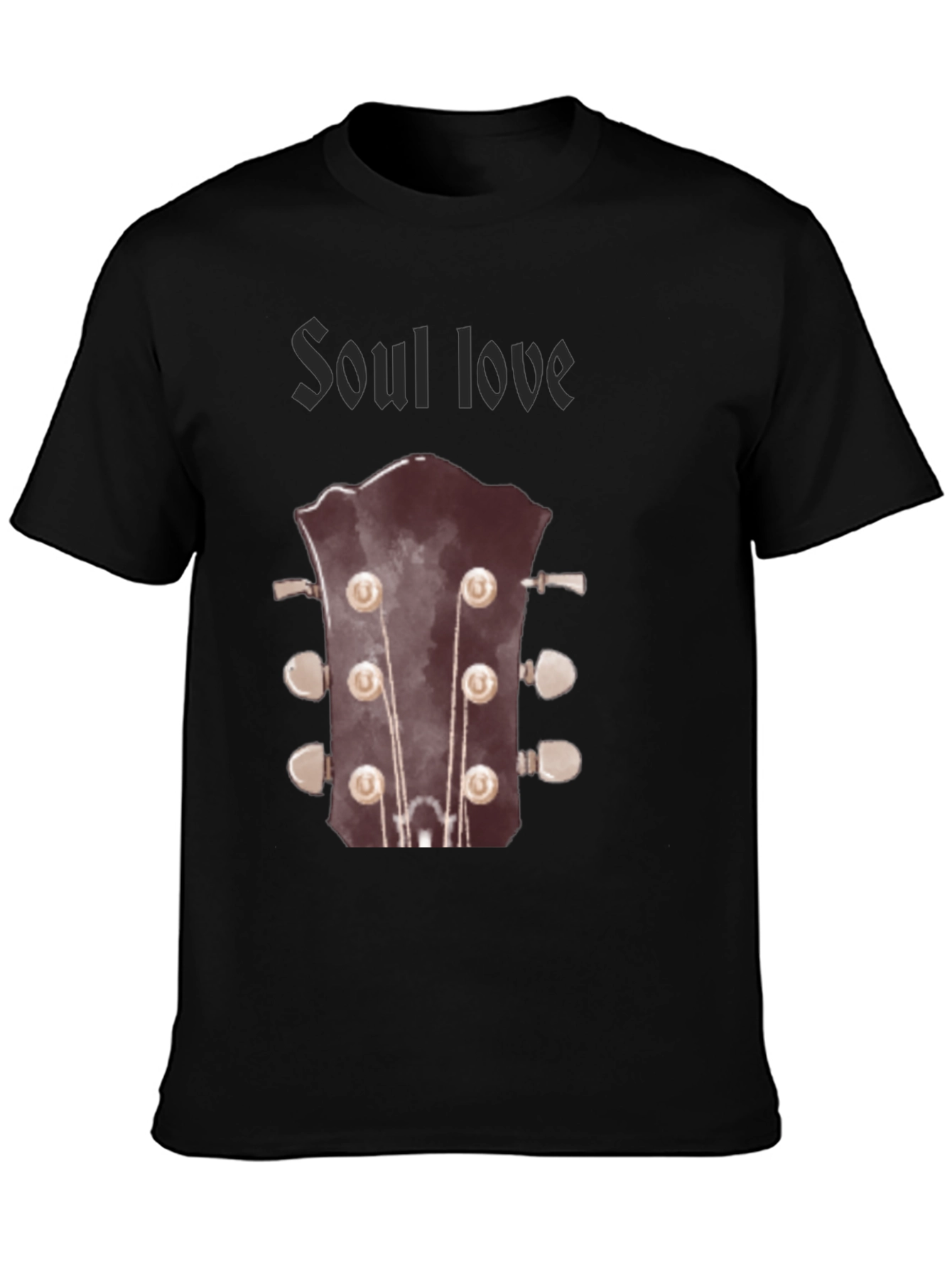 Soul Love Guitar T-Shirt - Black