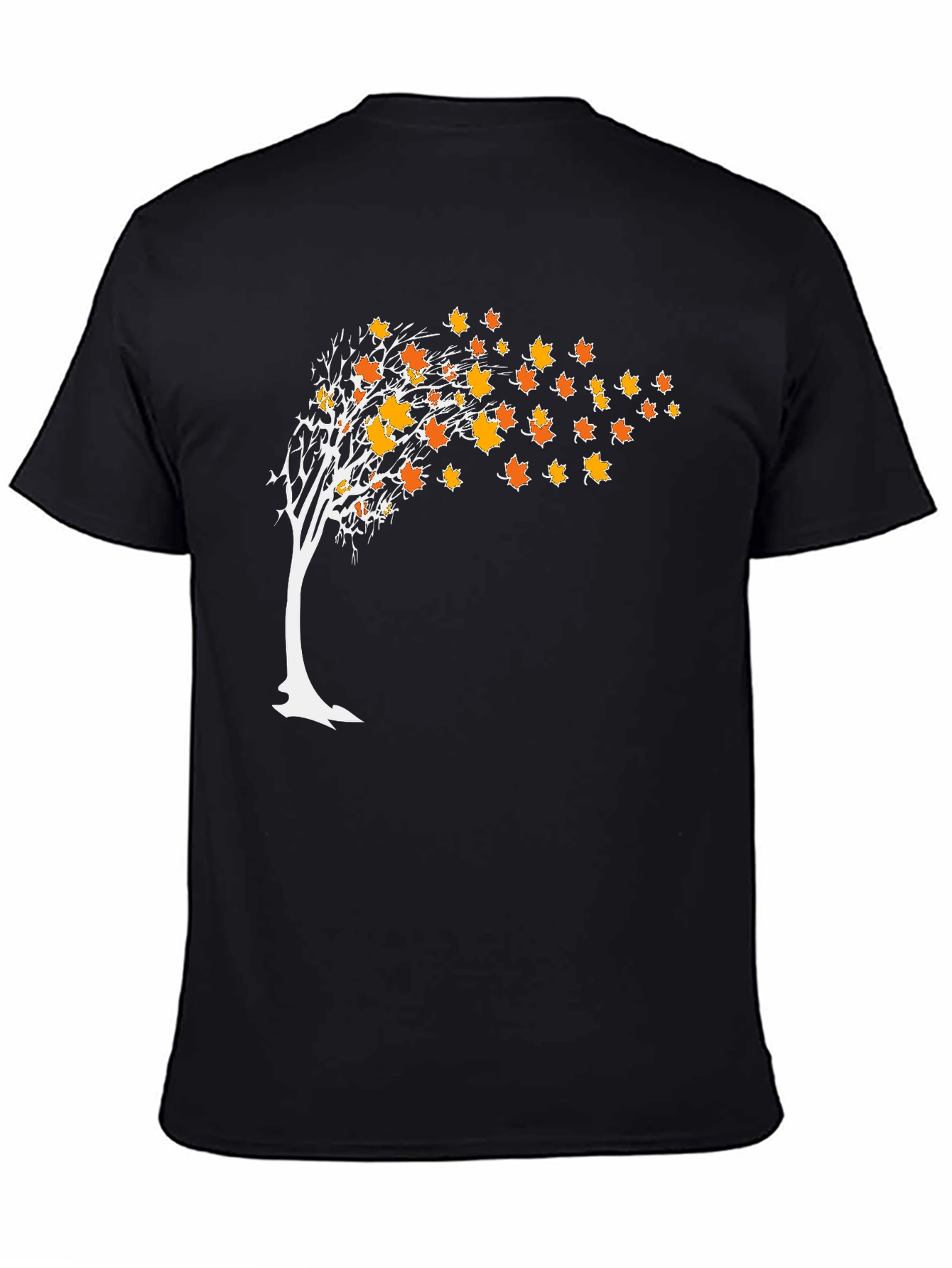 Autumn Tree Graphic Tee - Black