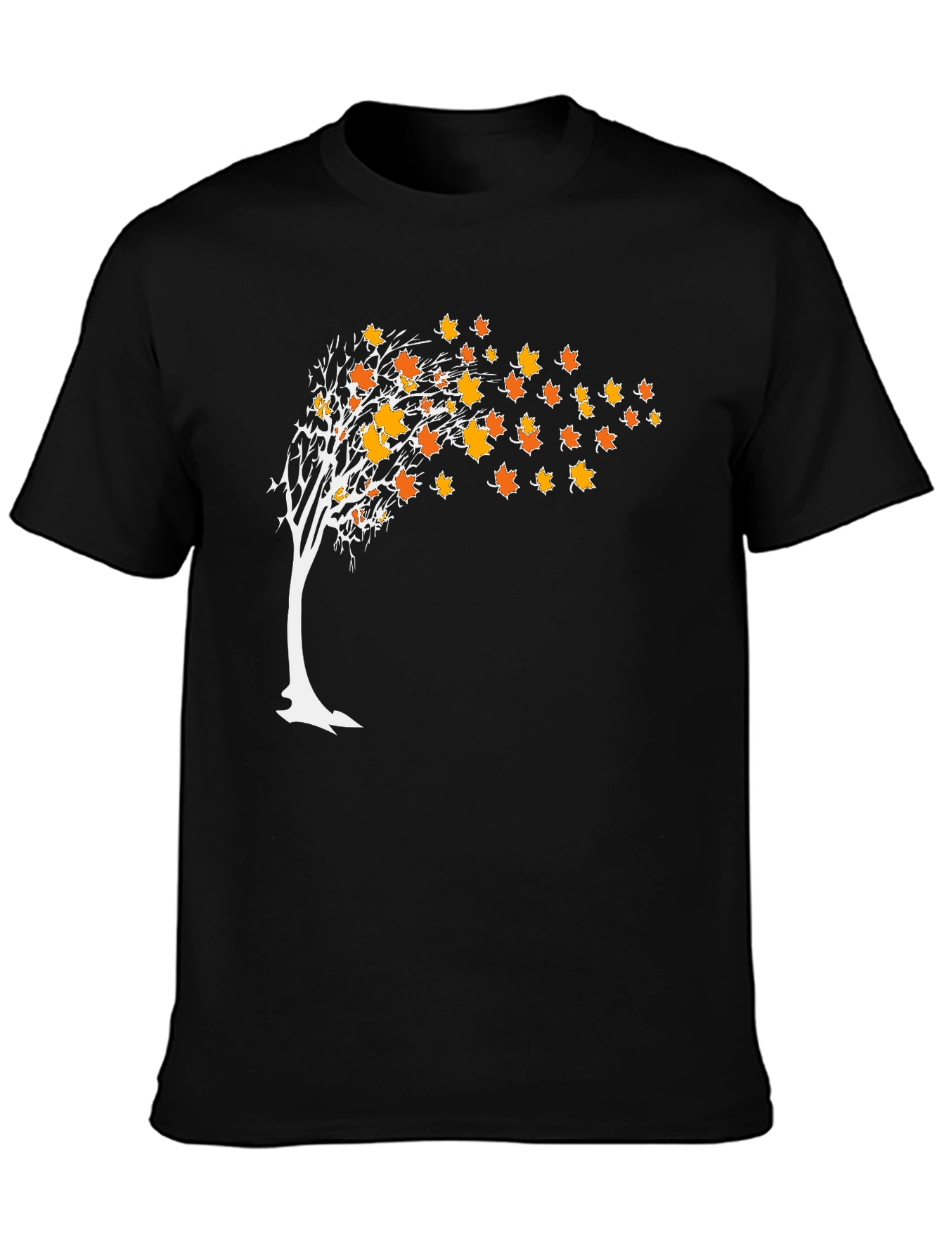 Autumn Tree Graphic Tee - Black