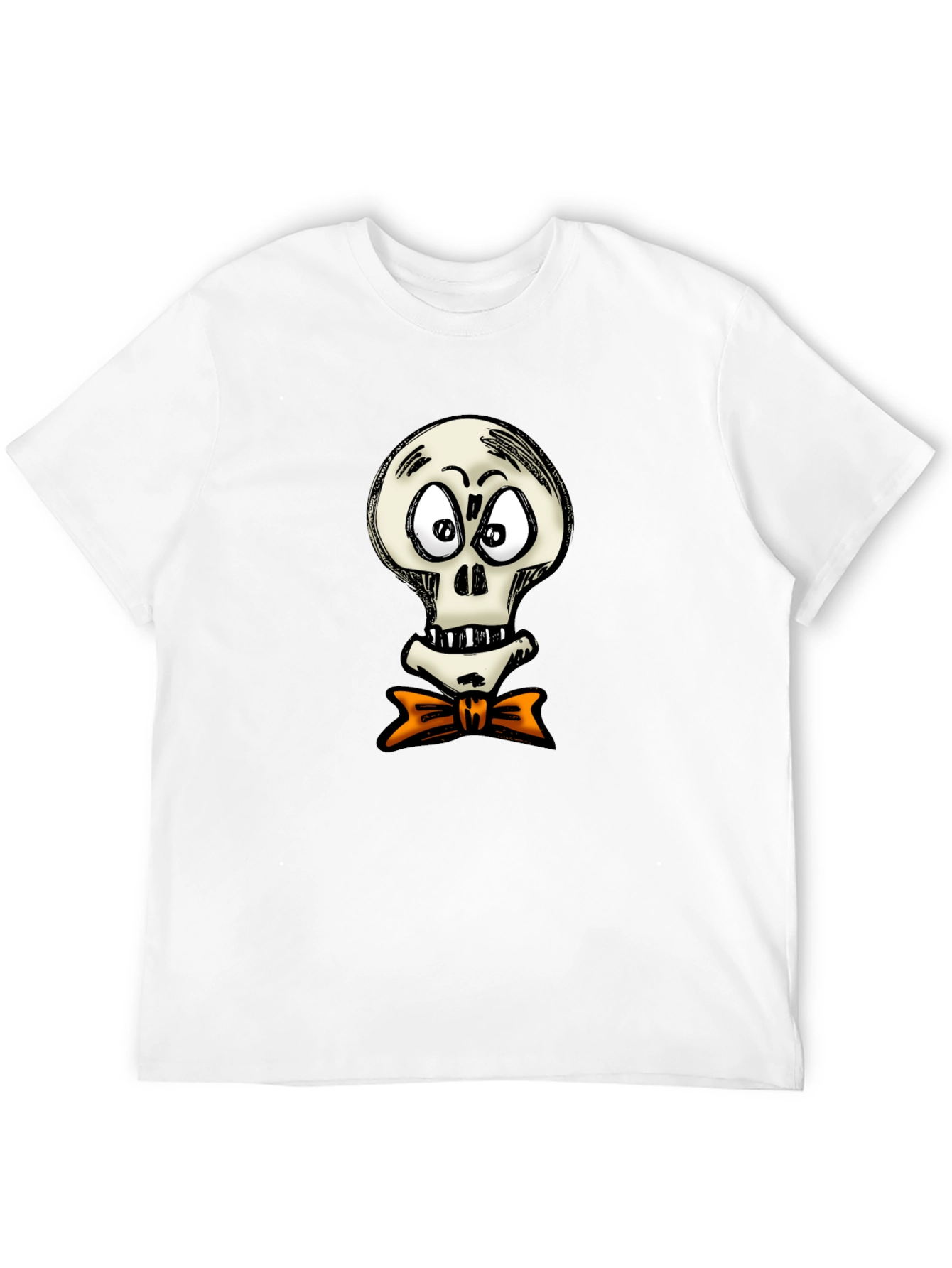 Skull with Bow Tie Graphic T-Shirt