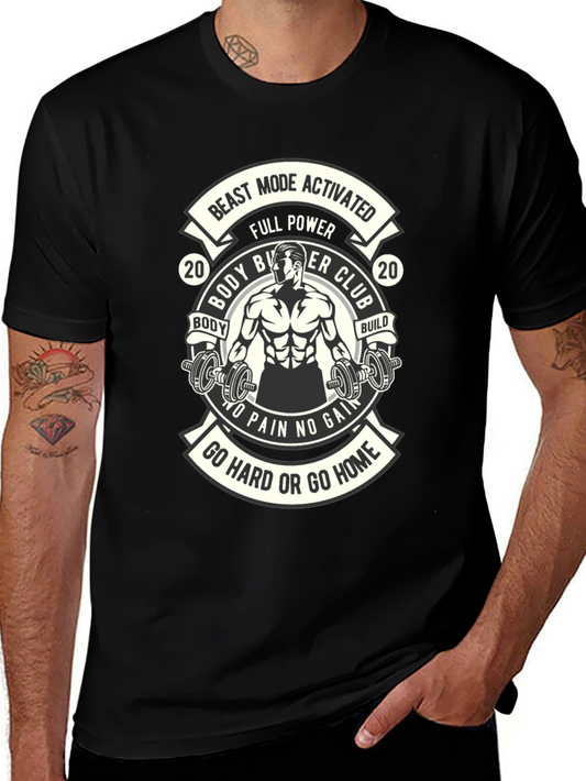 Beast Mode Activated Body Builder Club T-Shirt