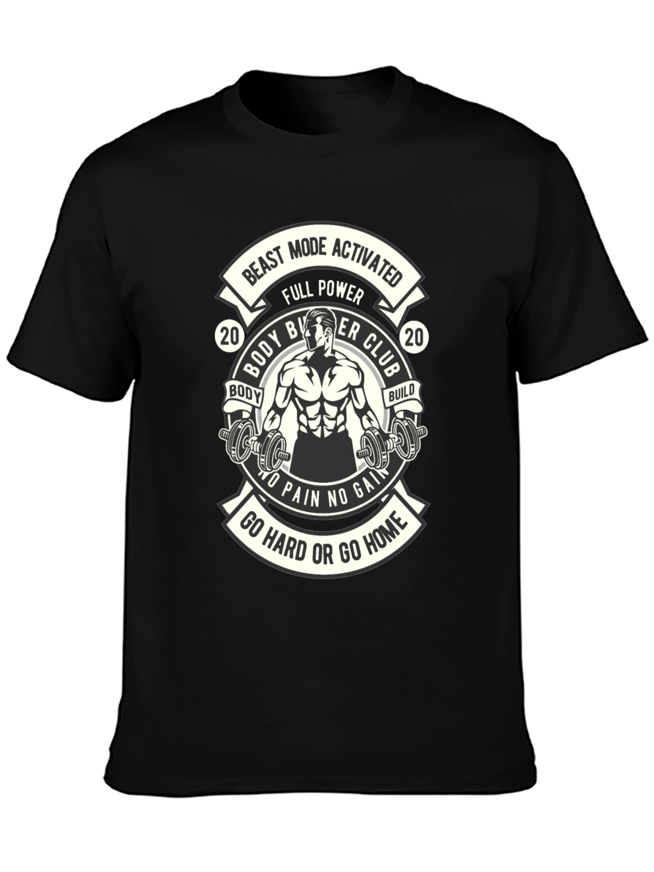 Beast Mode Activated Body Builder Club T-Shirt