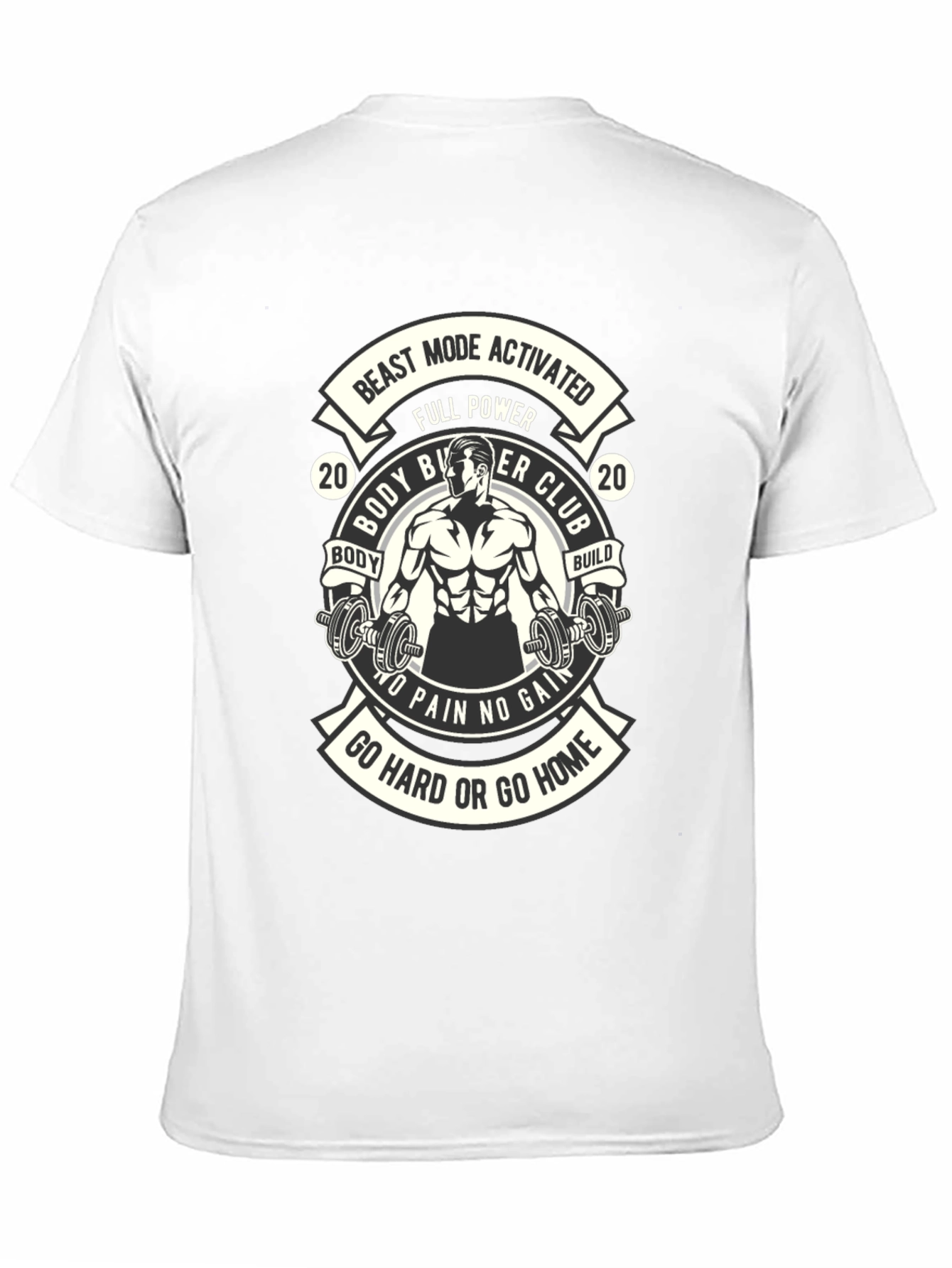Beast Mode Activated Body Builder Club T-Shirt