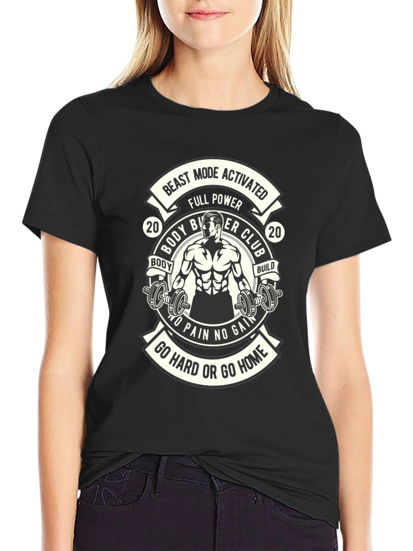 Beast Mode Activated Body Builder Club T-Shirt