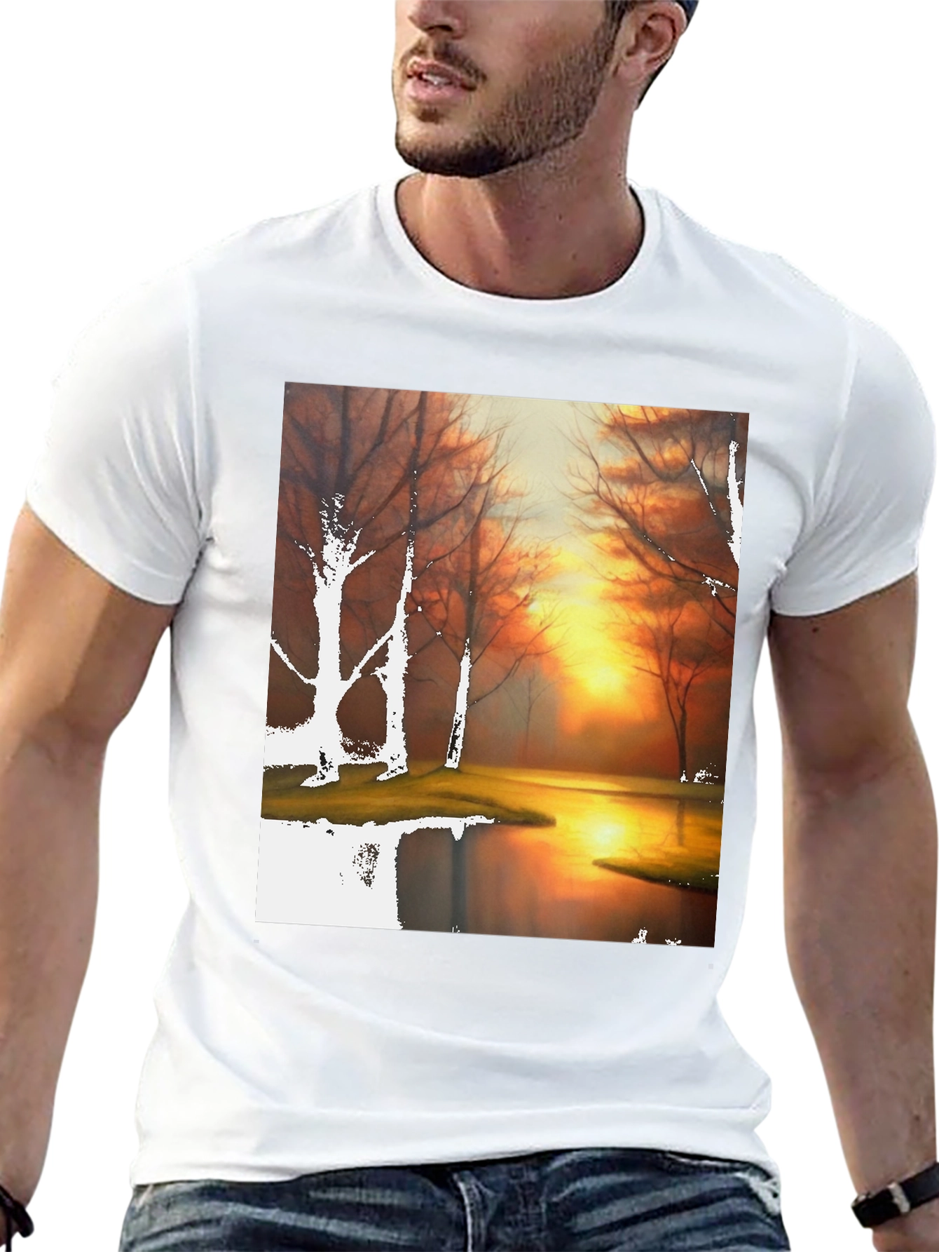 Sunset Lake Graphic T-Shirt