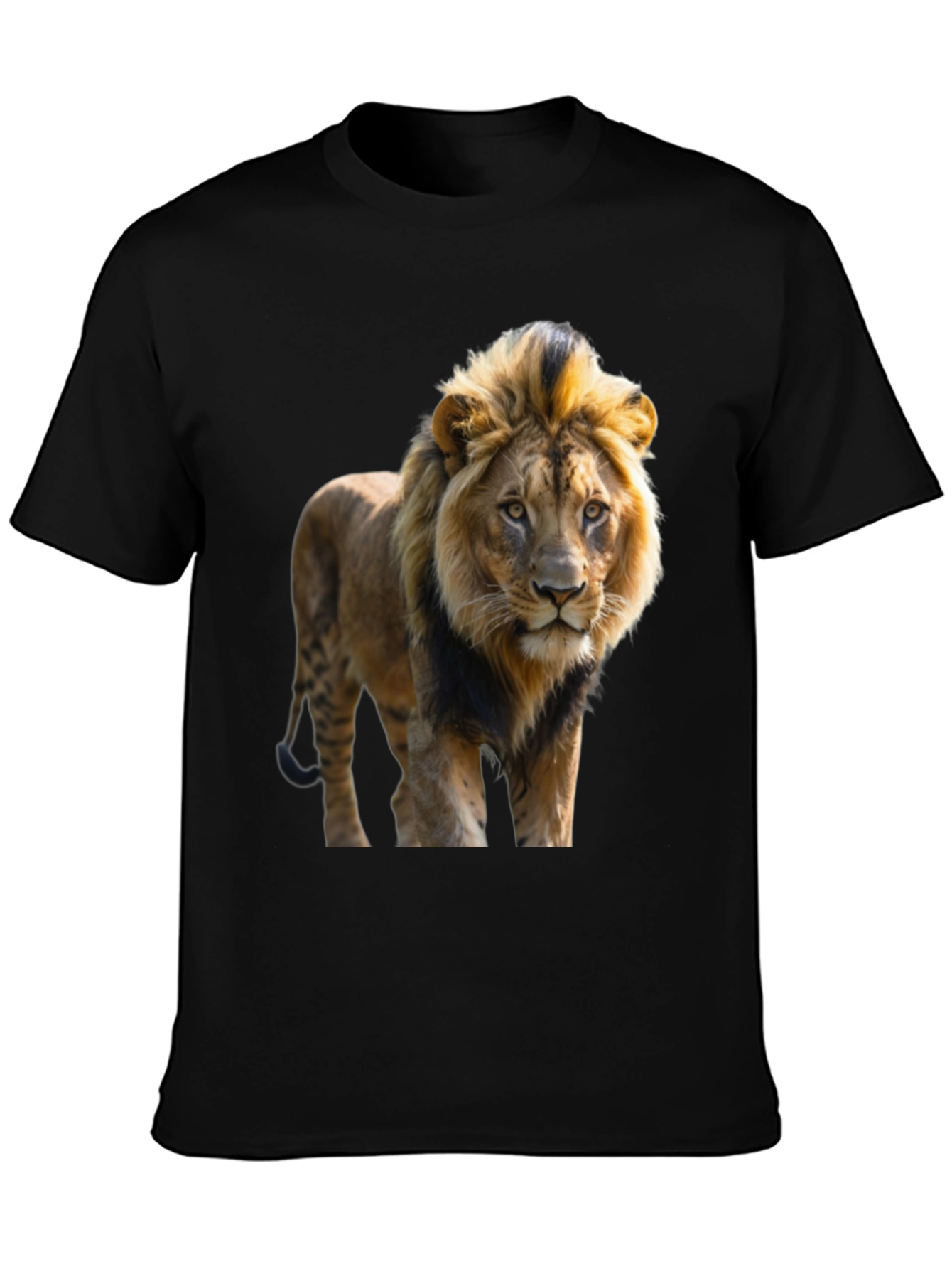 Lion Graphic Tee - Mens Black T-Shirt