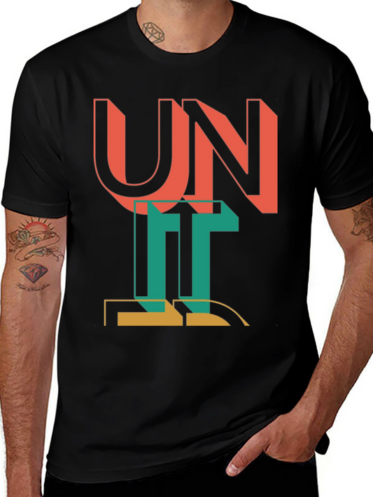 Unique Graphic Print Tee - Modern Style